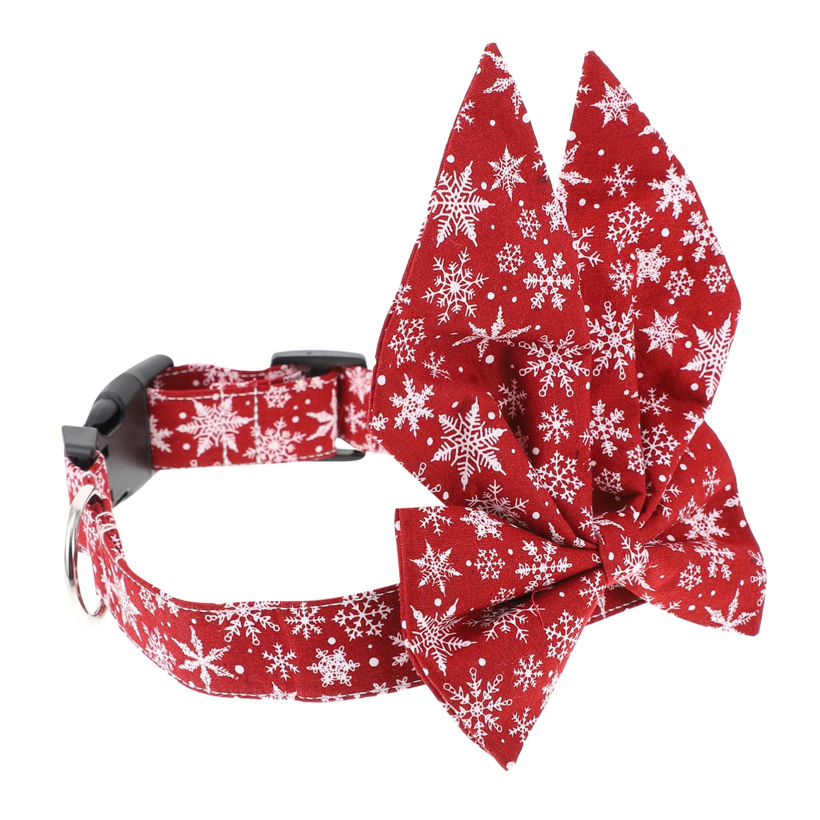 GANAZONO Collier de Noël pour Animaux avec Nœud Ajustable Collier pour Chat et Chien Accessoire Festif Réutilisable et Confortable pour Fêtes et Photos