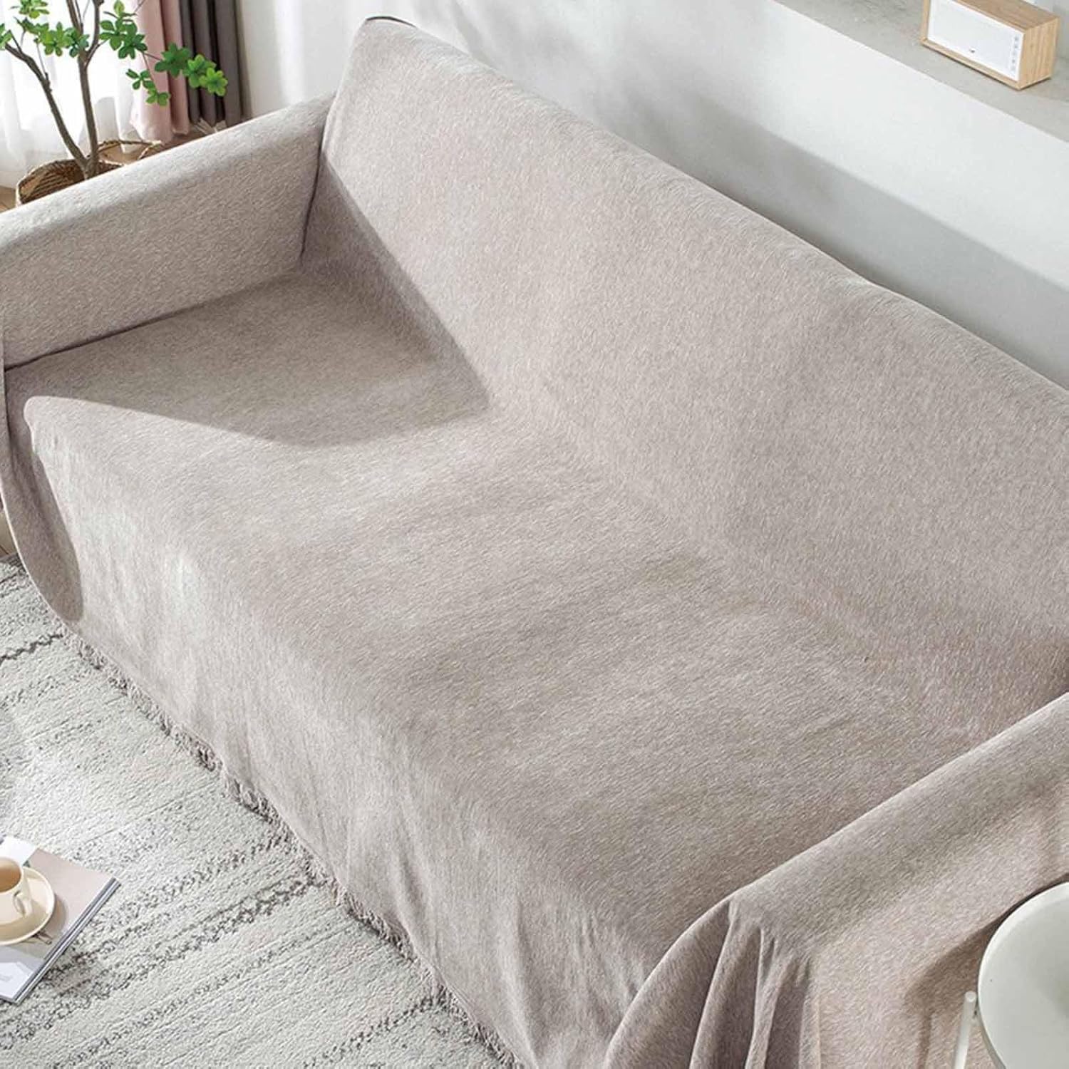 WNRLL 03,180X300cm, Sofa Throws 3 Seater, Extra Large Throws for Settees 4 Seater, Non Slip Sofa Throws, Washable for Bedspreads Armchairs Bed Settees Couch