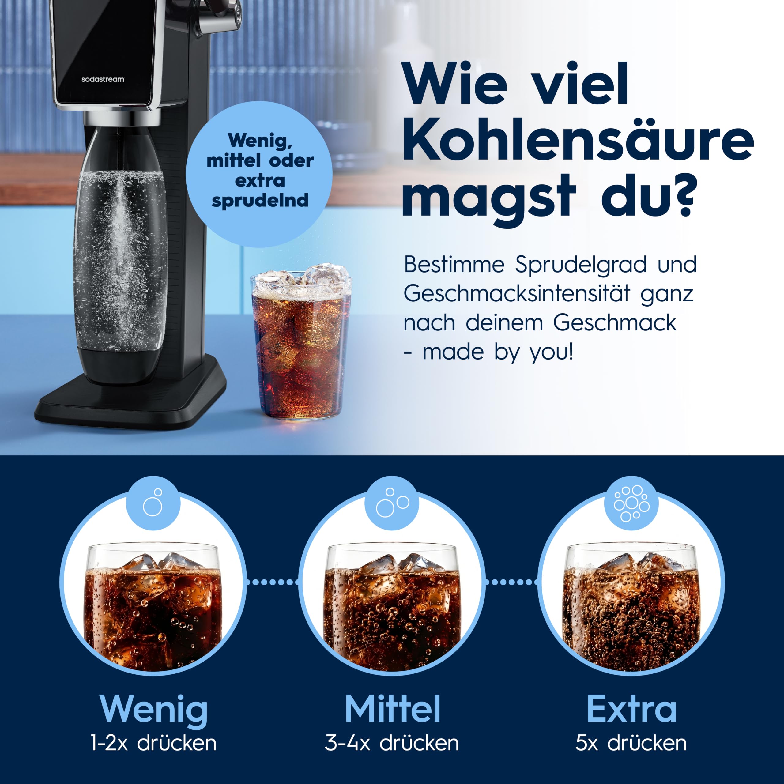 Sodastream drink mix Pepsi Zero Zucker, 4er-Pack Cola Sirup für Wassersprudler, Getränkesirup zuckerfrei, mit echtem Pepsi Geschmack, 4 x 440 ml