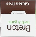 Breton Gluten-Free Herb and Garlic Crackers - Light, Crispy, Plant-Based, For Snacking, Dips, Cheese and Spreads, Peanut Free, 135g