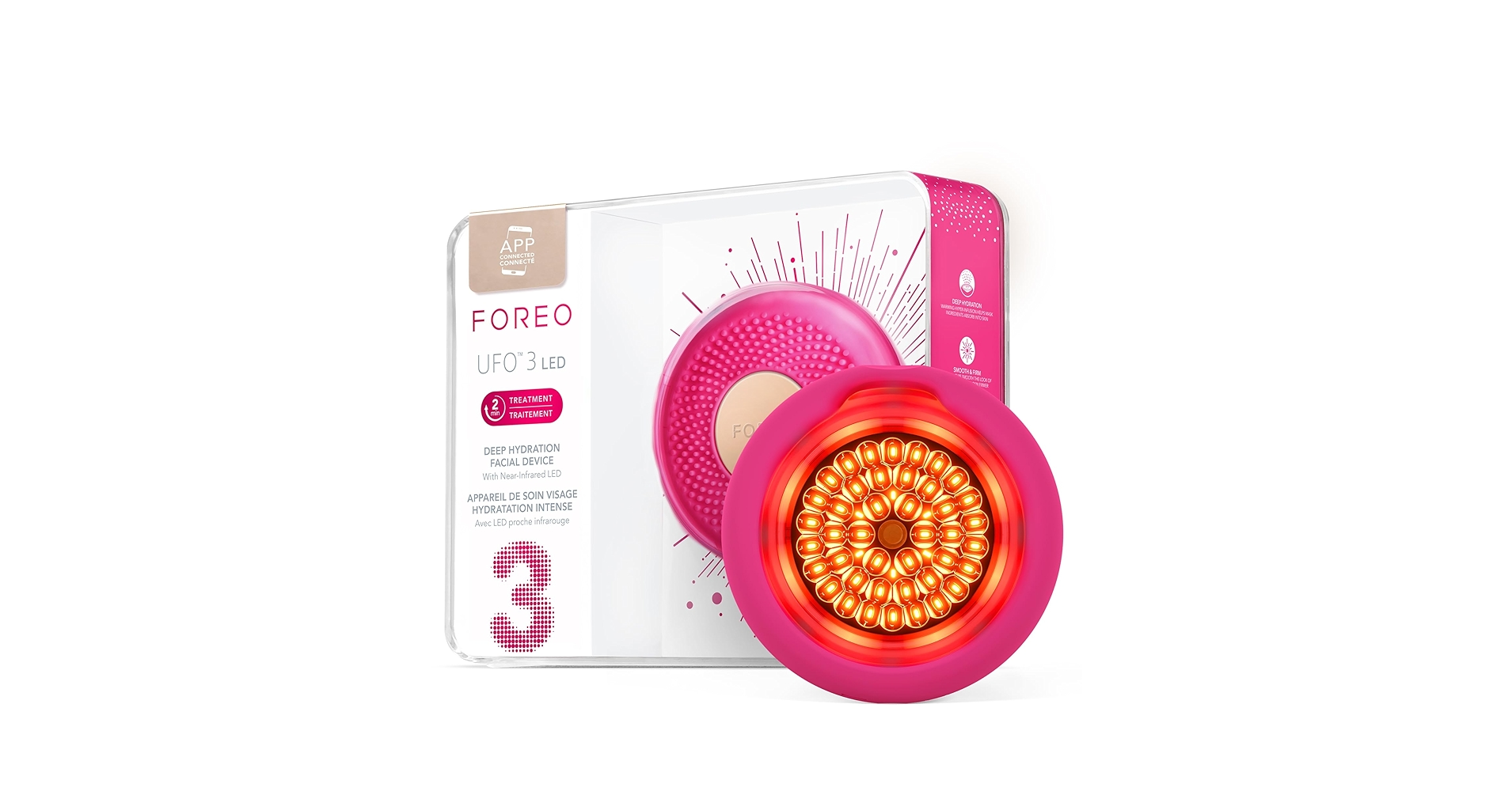 ボディ・フェイスケア FOREO UFO Amazon.com: FOREO UFO 2 Supercharged Face Mask - Warming