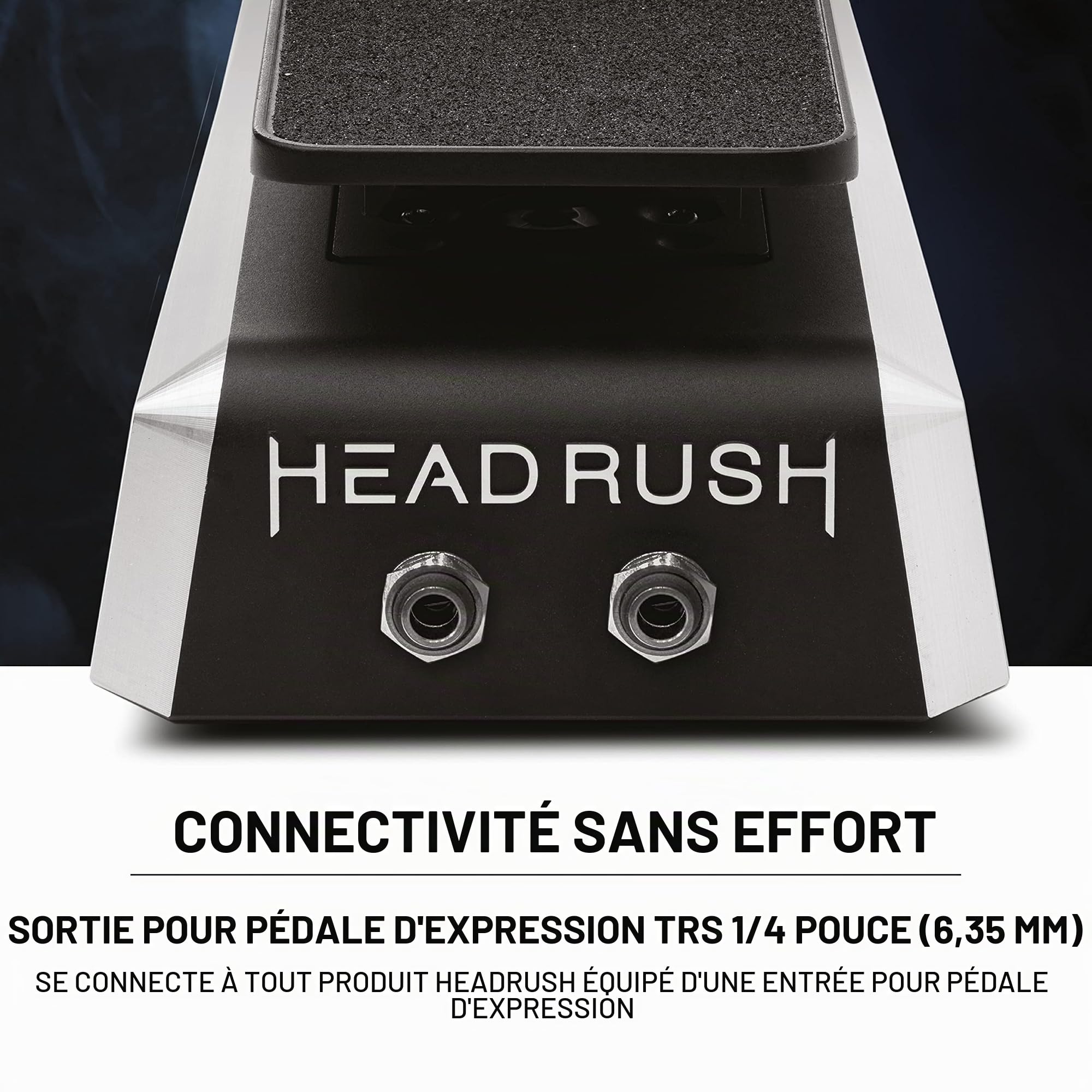 HeadRush Expression Pedal – Pédale d’Expression pour Gigboard, Pedalboard et Looperboard avec Interrupteur Momentané