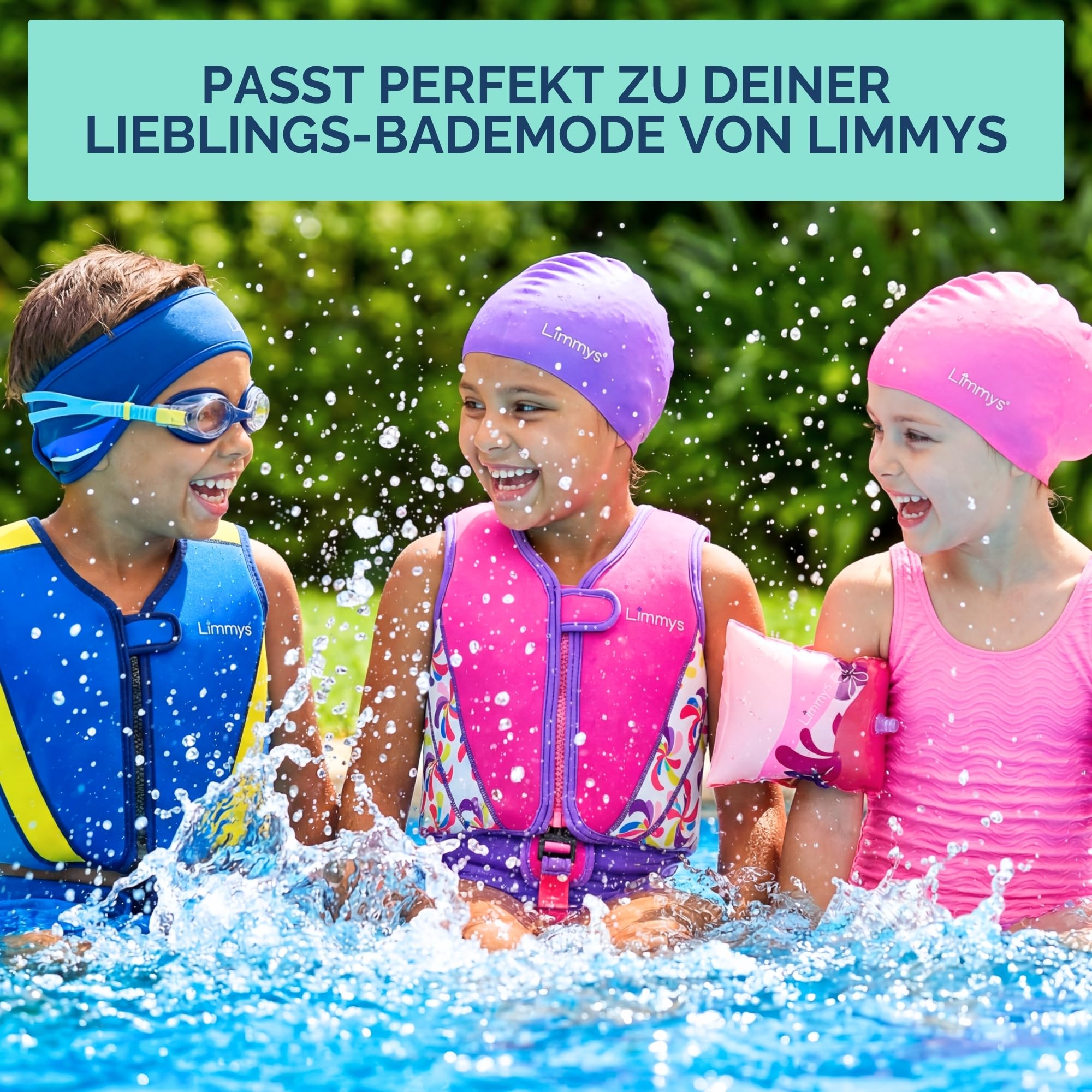 Limmys Schwimmweste für Kinder – Schwimmhilfe mit verstellbarem Auftrieb, Neopren, Testsieger