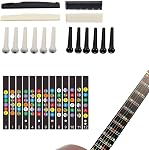 72 PCS Guitar Repair Tool Kit, Professional Guitar Repair Maintenance Kit Including Guitar Strings, Plectrums, Bridge, Guitar Code For Acoustic Electric Guitar Bass Ukulele