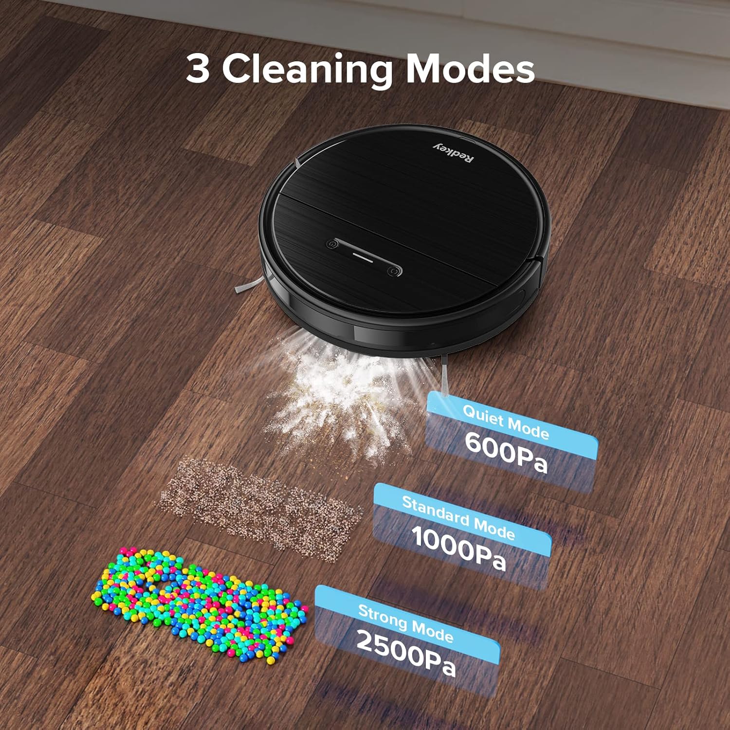 Redkey R2 3 Cleaning Modes: Quiet, Standard, Strong