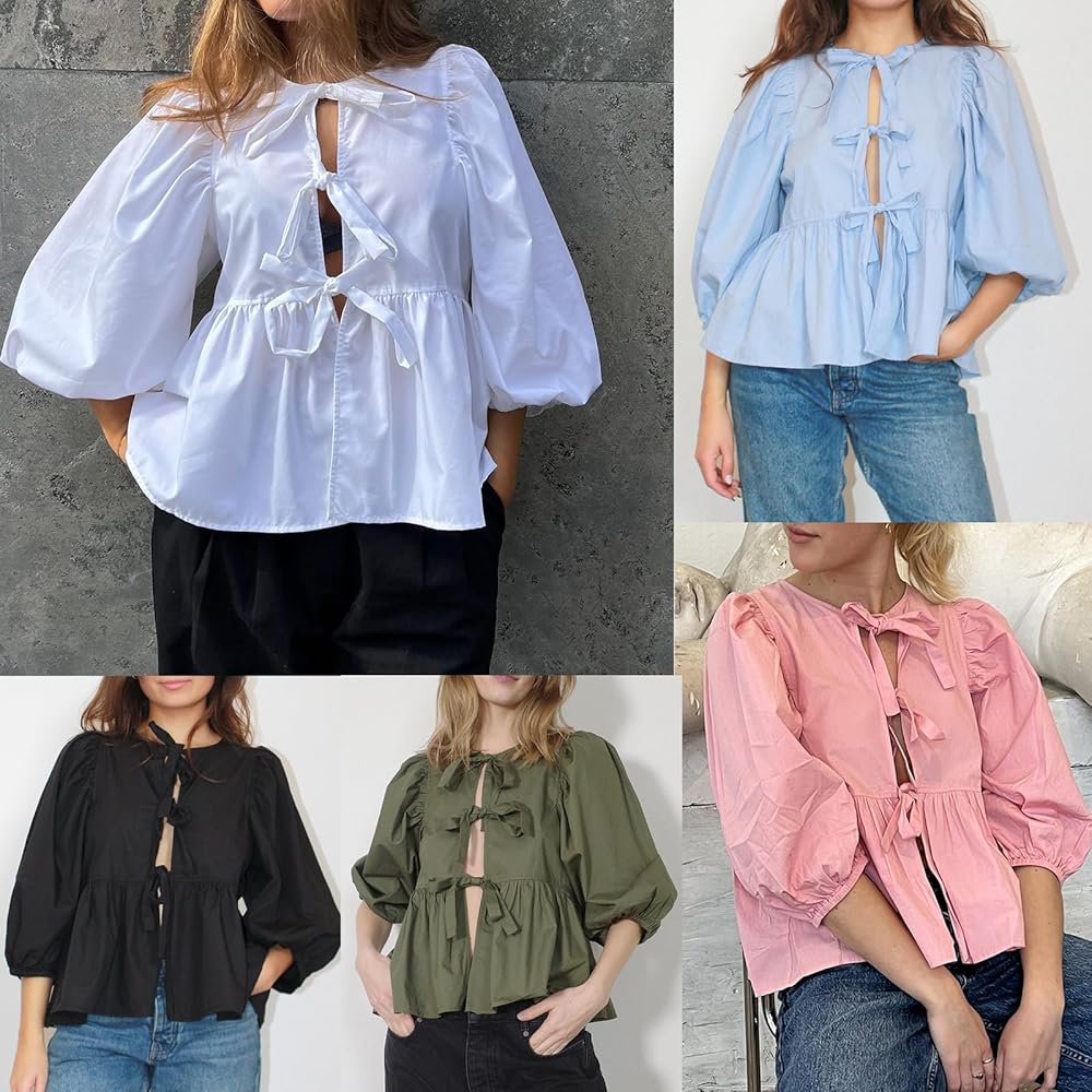 トップス Kitty frill blouse ANDMARY】Kitty frill blouse