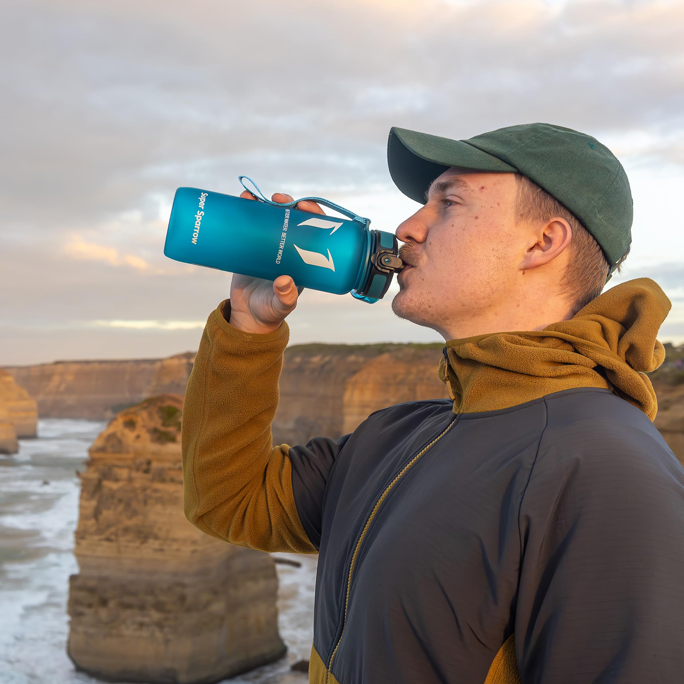 Super Sparrow Borraccia Sportiva & Bottiglia Bambini Senza Perdite - 350ml/500ml/750ml/1L/1.5L - Senza BPA