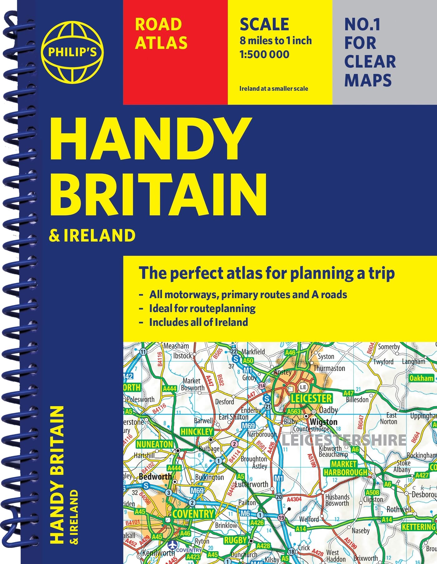 Philip's Handy Atlas Britain: Spiral A5 (Philip's Road Atlases)