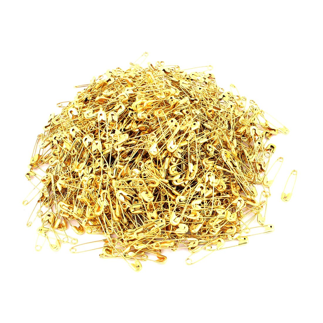 sourcingmap 1000pcs Épingles de sûreté ton d'or artisanat Couture Jupe épingle tricoté axe 20mm