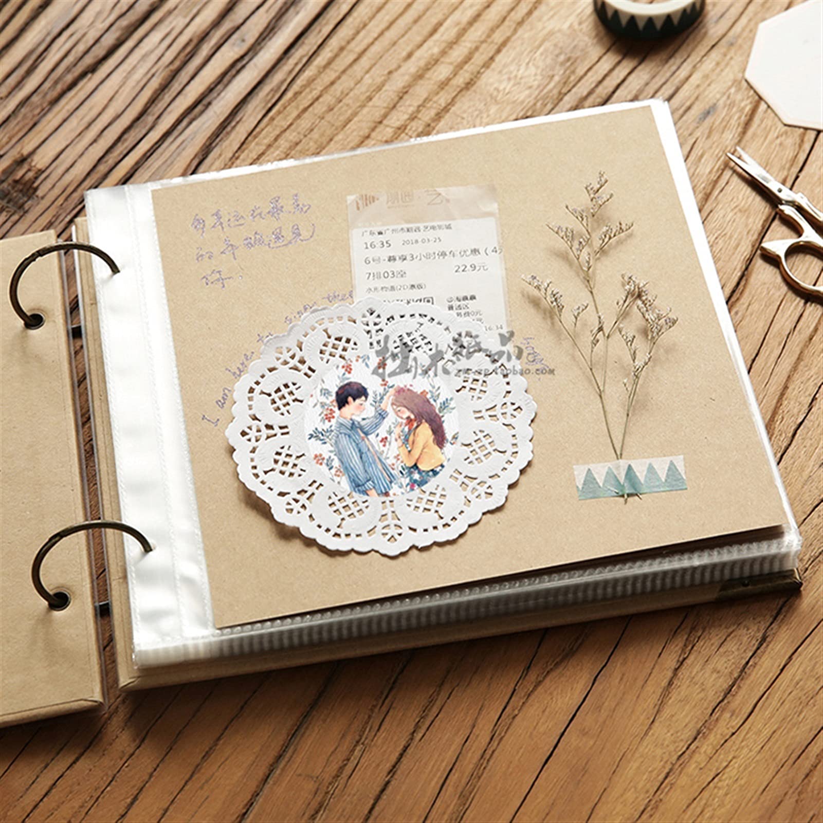 Album zdjęć Memoirs album fotograficzny DIY lepki album fotograficznych książek lotniczość Family Album Photo Pamięty Kids Handmade Rodziny Pokryte Memorial Book Album ze zdjęciami (Color : C)