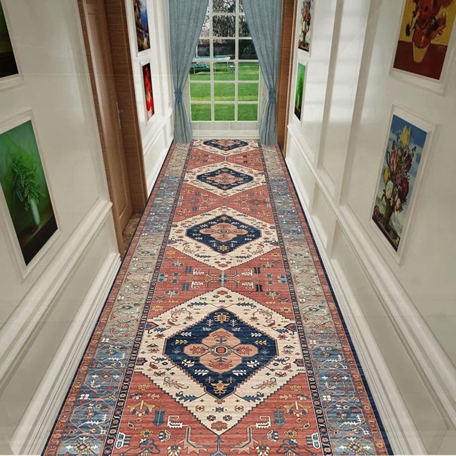 Extra Long Hallway Runner Rug Washable Rectangular Rugs Hall Corridor ...