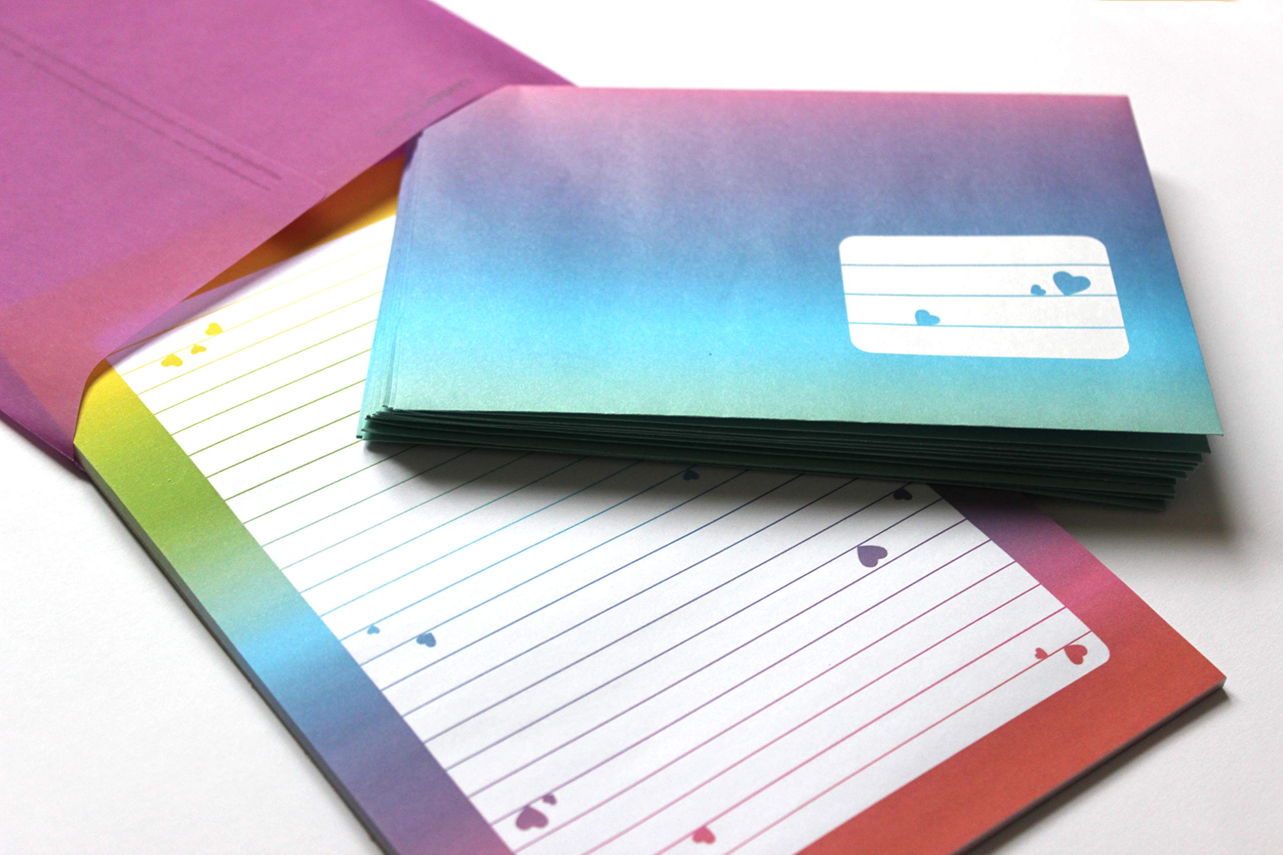 Lot De 2 Blocs De Papier à Lettre Ligné à Motif A5 Pour Filles Enfants école Lama Alpaga Cœur Rose (1 Bloc Coloré Et 1 Bloc à Colorier A5 De 25 Feuilles Chacun