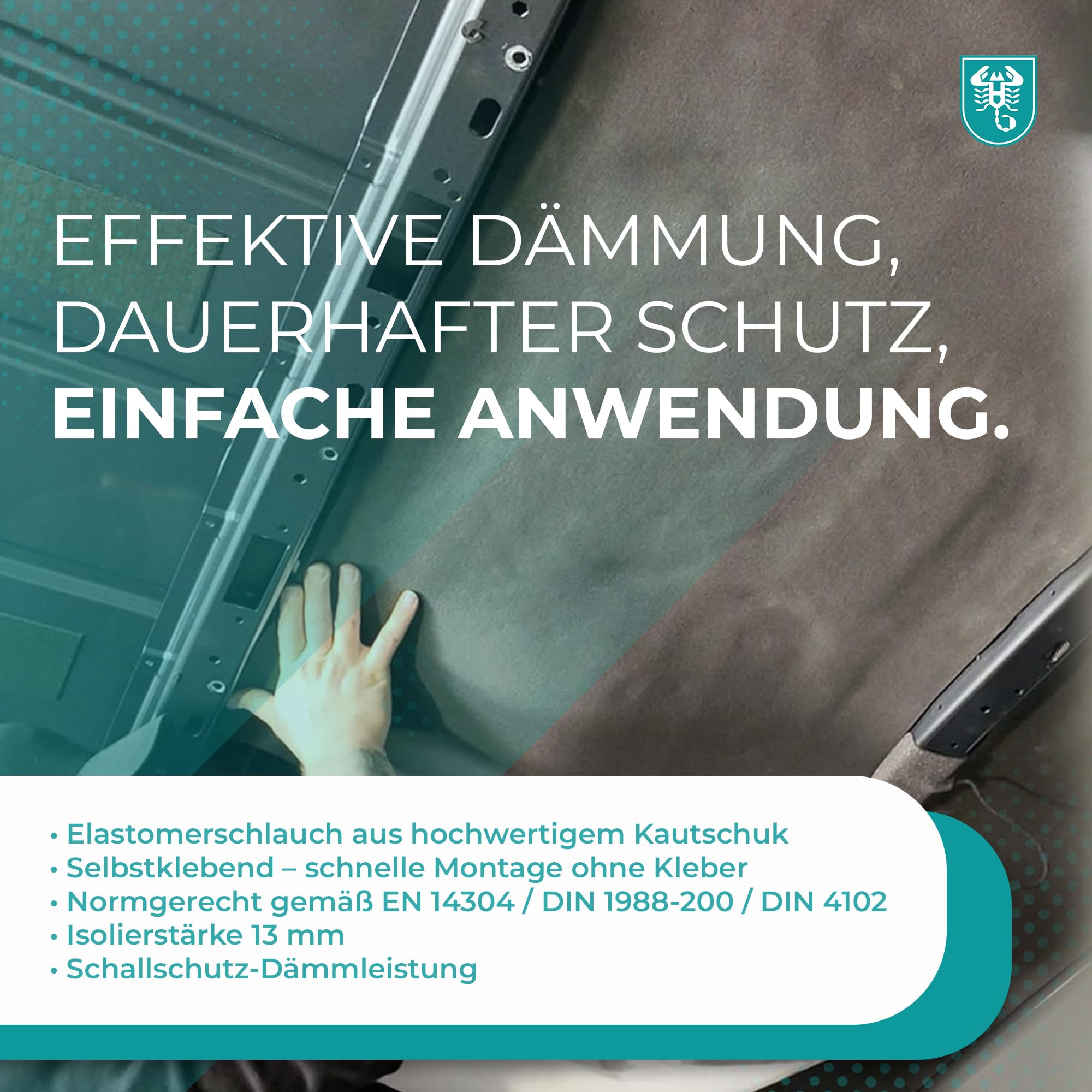 Armaflex Armacell original Home Kautschuk Platte selbstklebend (Nachfolger für die XG Platte) + rote Handschuhe (schwarz, Isolierstärke 10 mm, 1000 x 10000 mm)