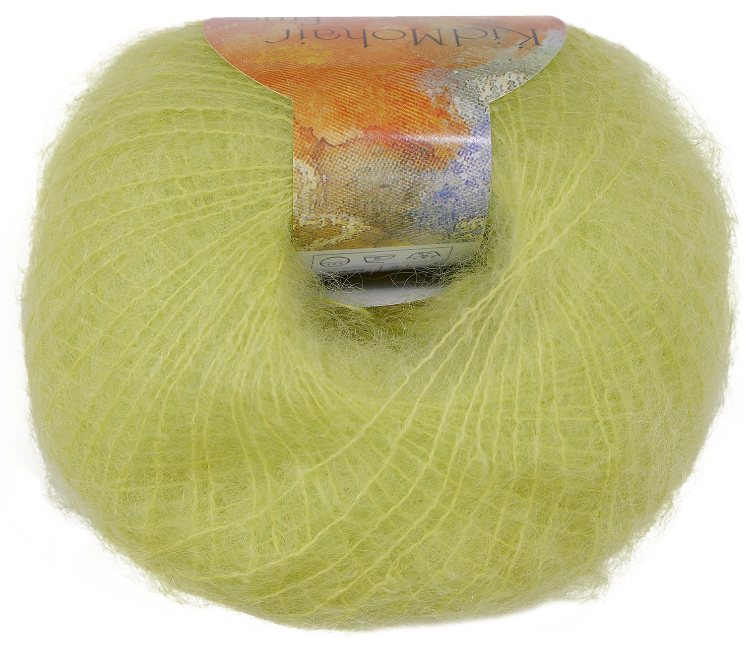 Amazon | パピー キッドモヘア ファイン 毛糸 極細 51 イエロー 系 25g