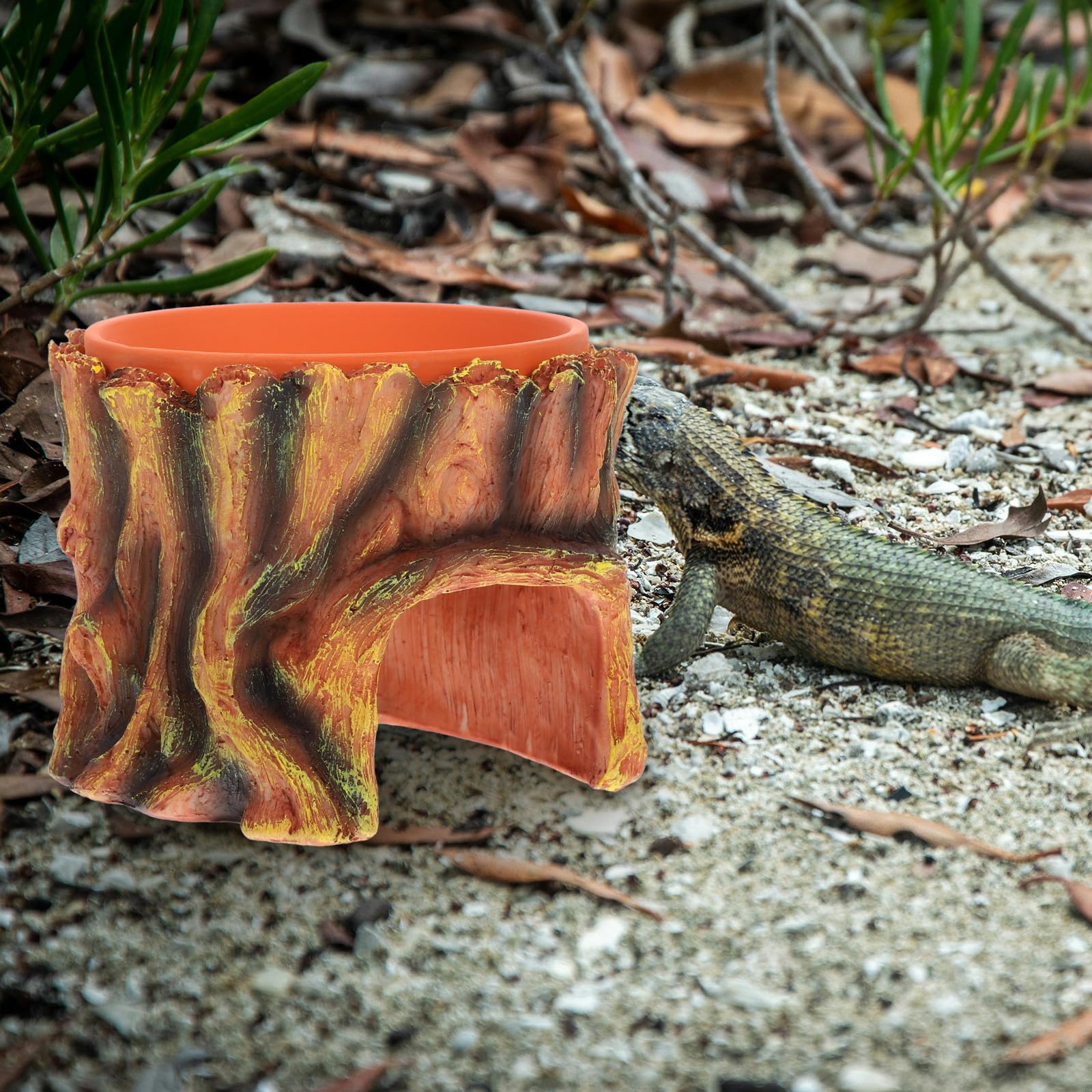 Cueva Instalación de Resina Multifuncional para Diseño Reptiles Fácil, Refugio Decorativos y Adecuado para en Terrarios y Jardines