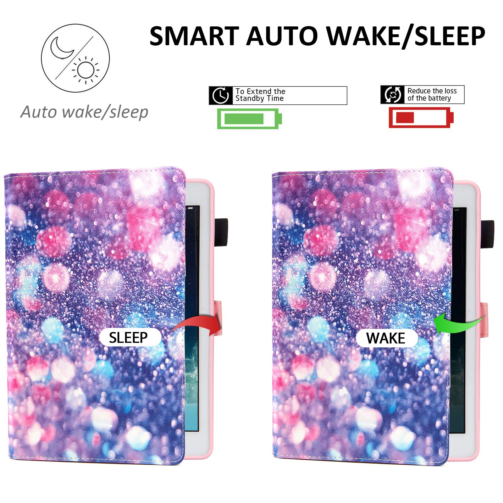 Funda Ipad 6 Generación Funda Para IPad 9.7 5th 6th Generación, Funda Para Ipad Air 1 Air 2 Pro 9.7 Carcasa Folio Ligera Delgada Tapa Inteligente Reverso Translúcido Soporte Para Ipad Mini
