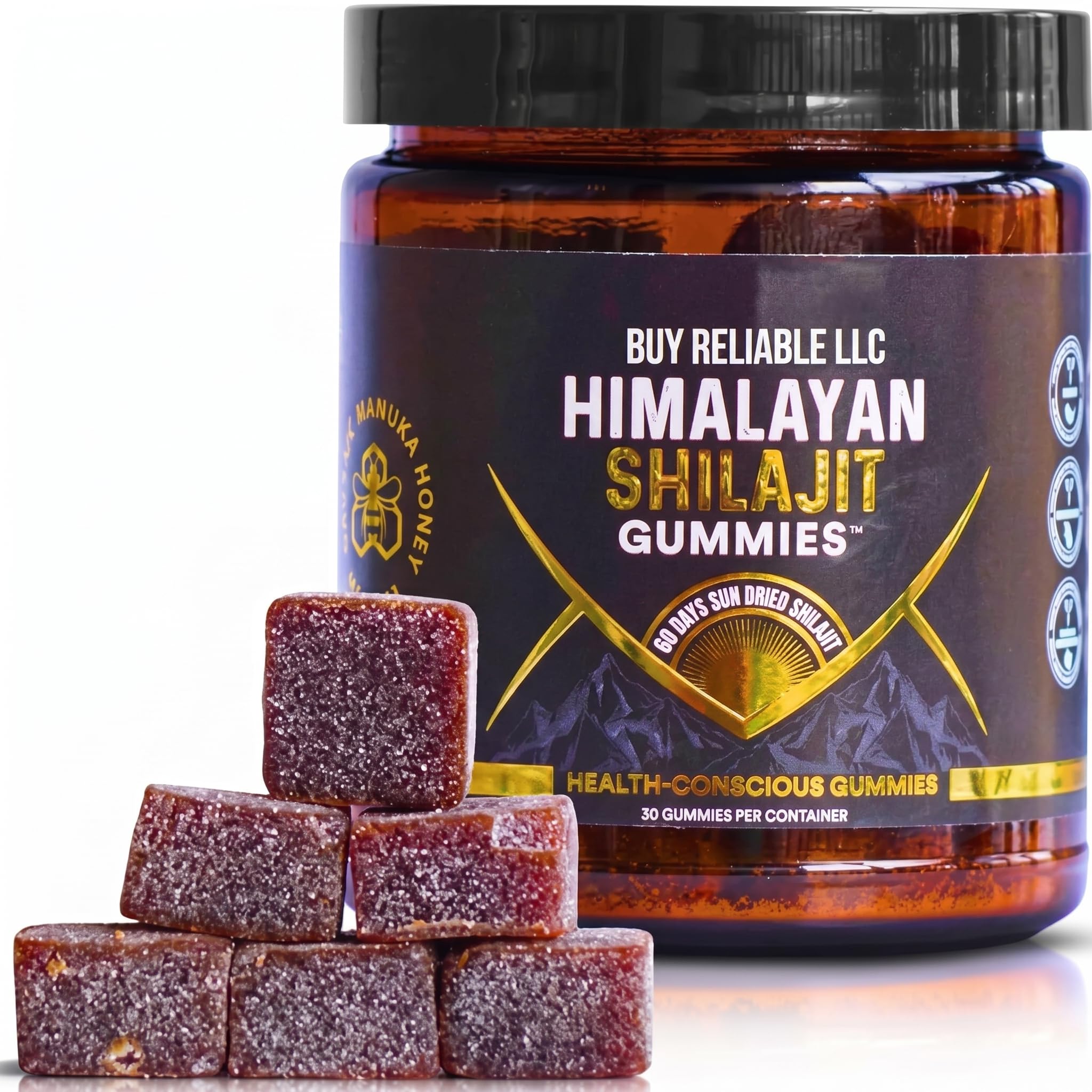 Shilajit Gummies – 30 Count | Fulvic Acid & Trace Minerals | Vegan, Non-GMO | Natural Flavor Gummies 29