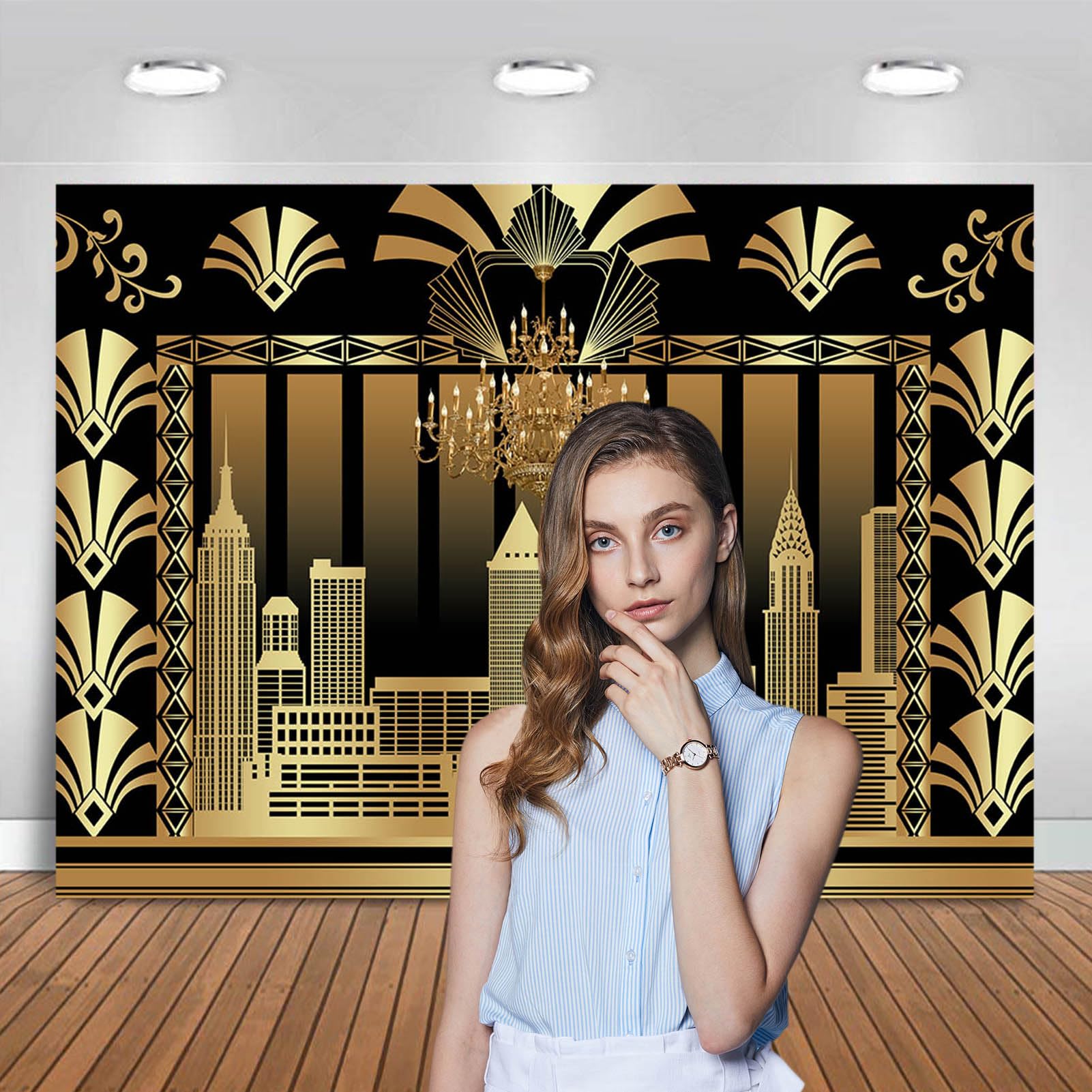 BACKDROP ハイバック用❗️ Amazon.com : The Great Gatsby Themed Backdrop Retro Roaring 20's