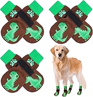 Vista 8 de BEAUTYZOO Calcetines antideslizantes para perros pequeños, medianos y grandes, protector de patas de perro con agarre para suelos de madera dura