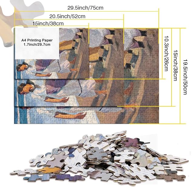Foto 5 de 7 de Joaquín Sorolla Y Bastida Puzzle, Pintura al óleo Puzzle 1000Pcs