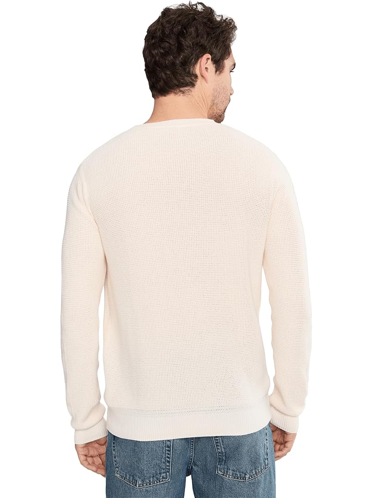 White Faherty Sunwashed Crewneck Sweater