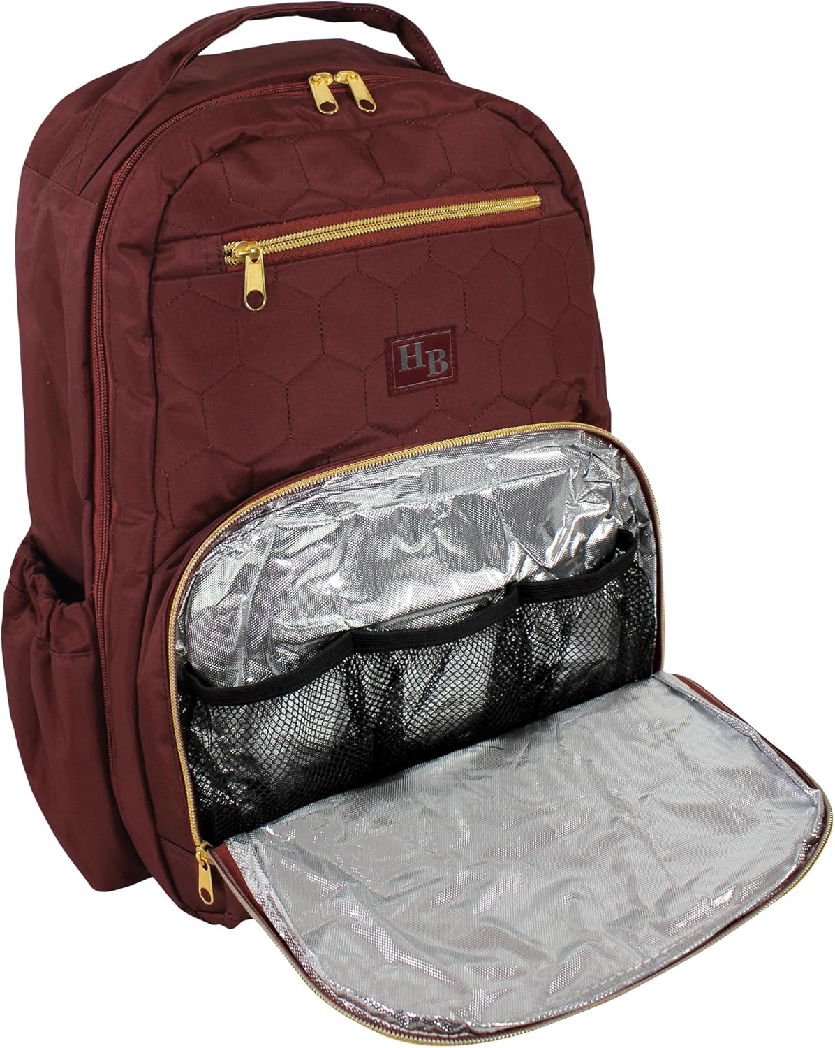 Hudson Baby diaper backpack on stroller - baby shower gifts for friend