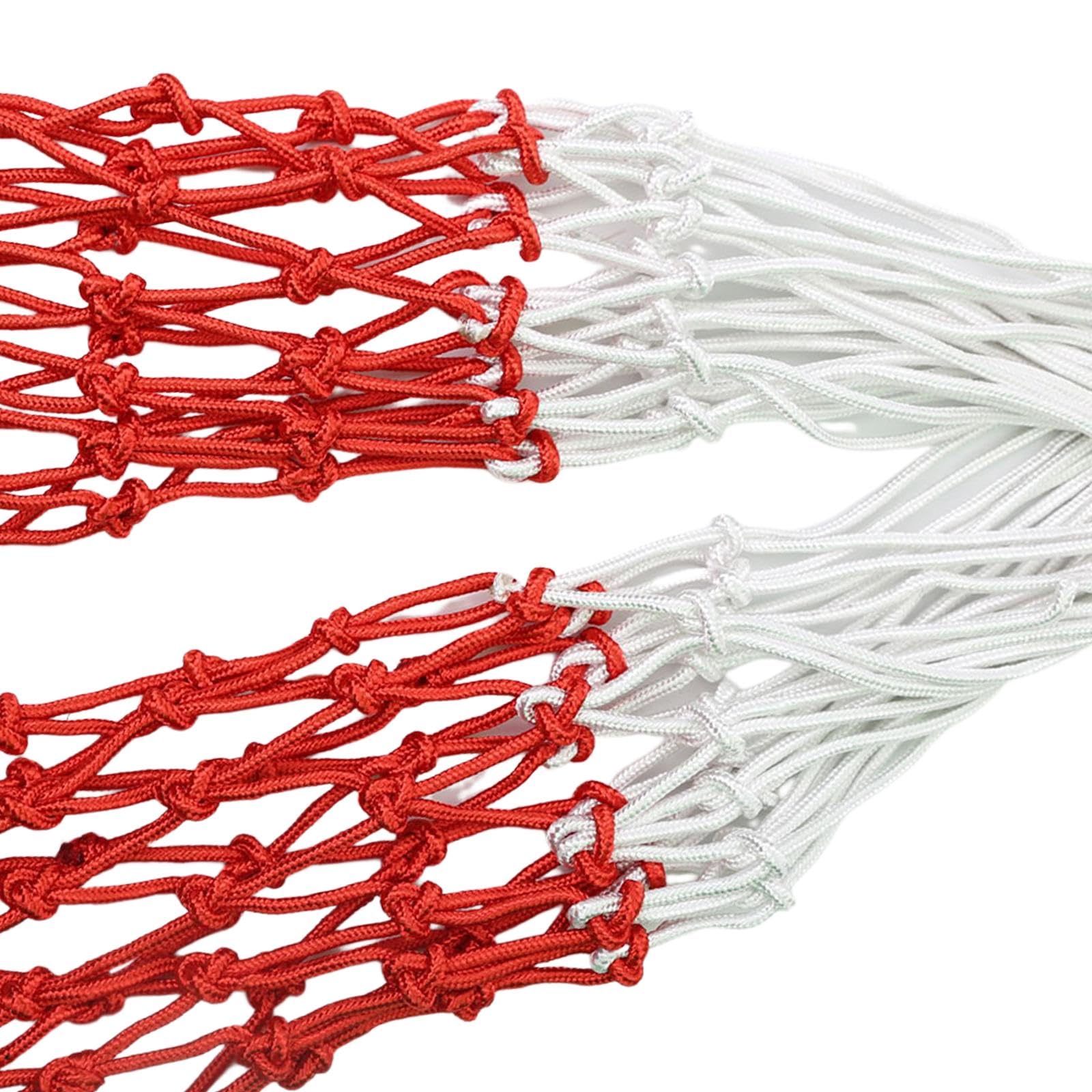 4 Ersatz Basketballnetze, Nylonnetz für Den Außenbereich, Basketball Backboard Komponenten, Standard Indoor Körbe Und