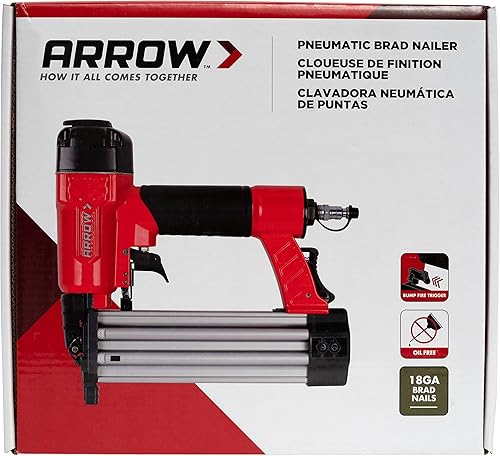 Miniatura 11 de Arrow PT18G - Clavadora neumática sin aceite, pequeña moldura ligera y trabajo de moldeo interior, funciona con unidad de compresión de hasta 100