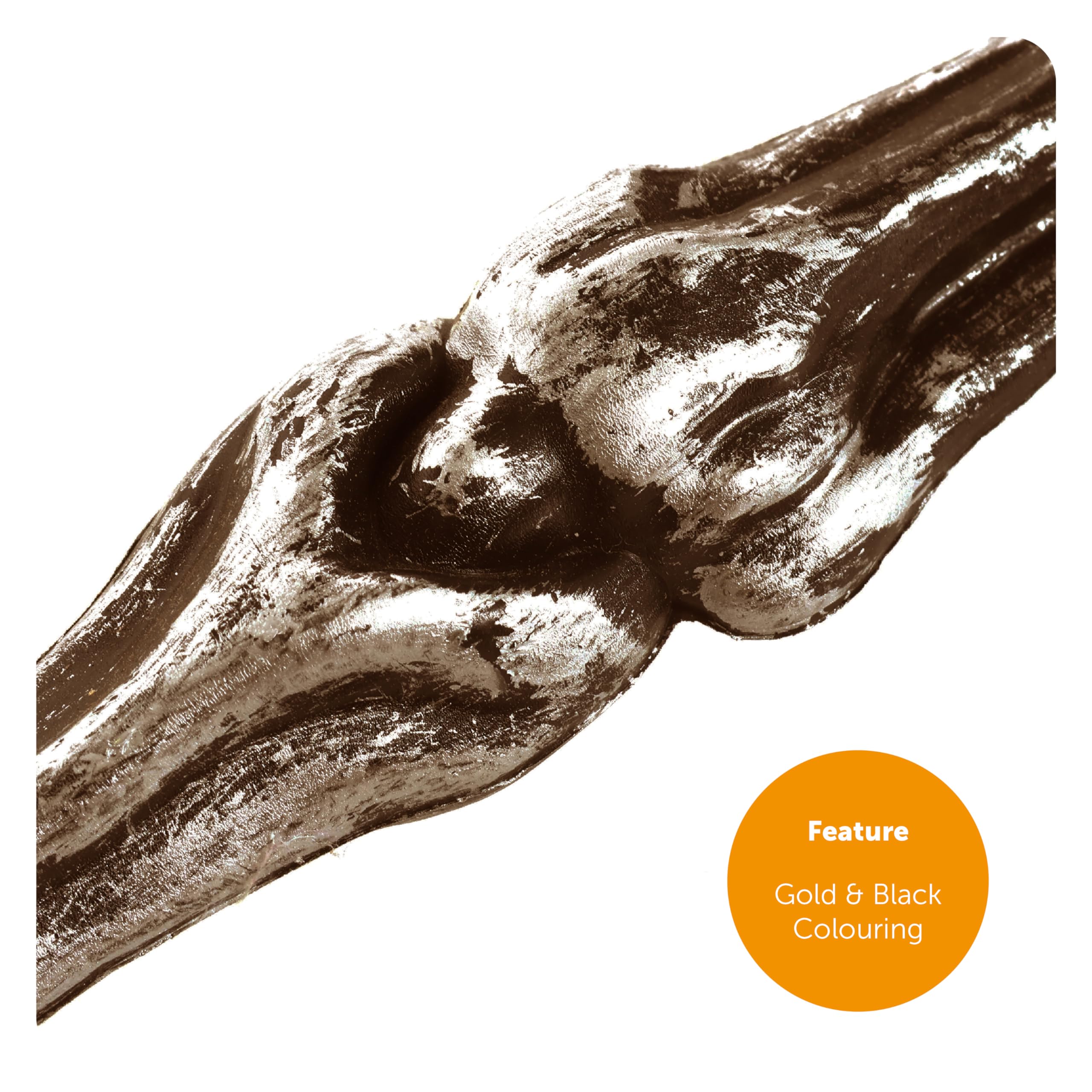 Esqueleto colgante dorado, paquete de 12 a 61 cm de pies a cabeza, esqueleto dorado con un diseño fácil de colgar, decoración perfecta de Halloween para fiestas y truco o trato