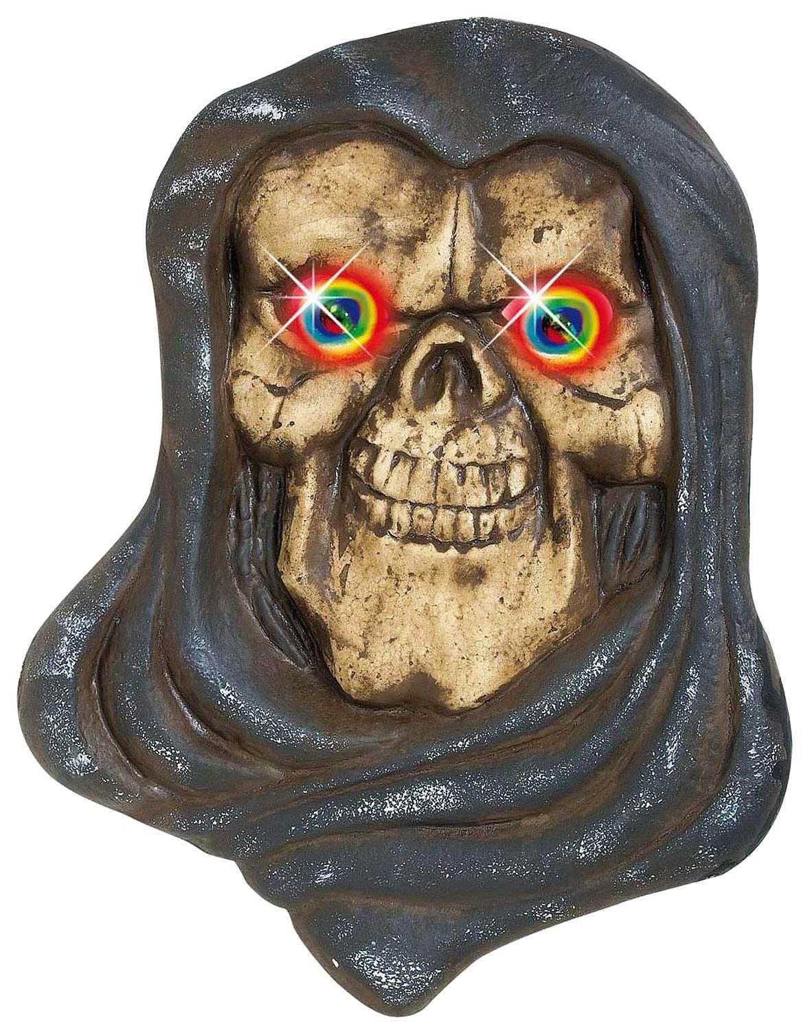 Grim Reaper Heads withColour Changing Eyes Accessory for Fancy Dress