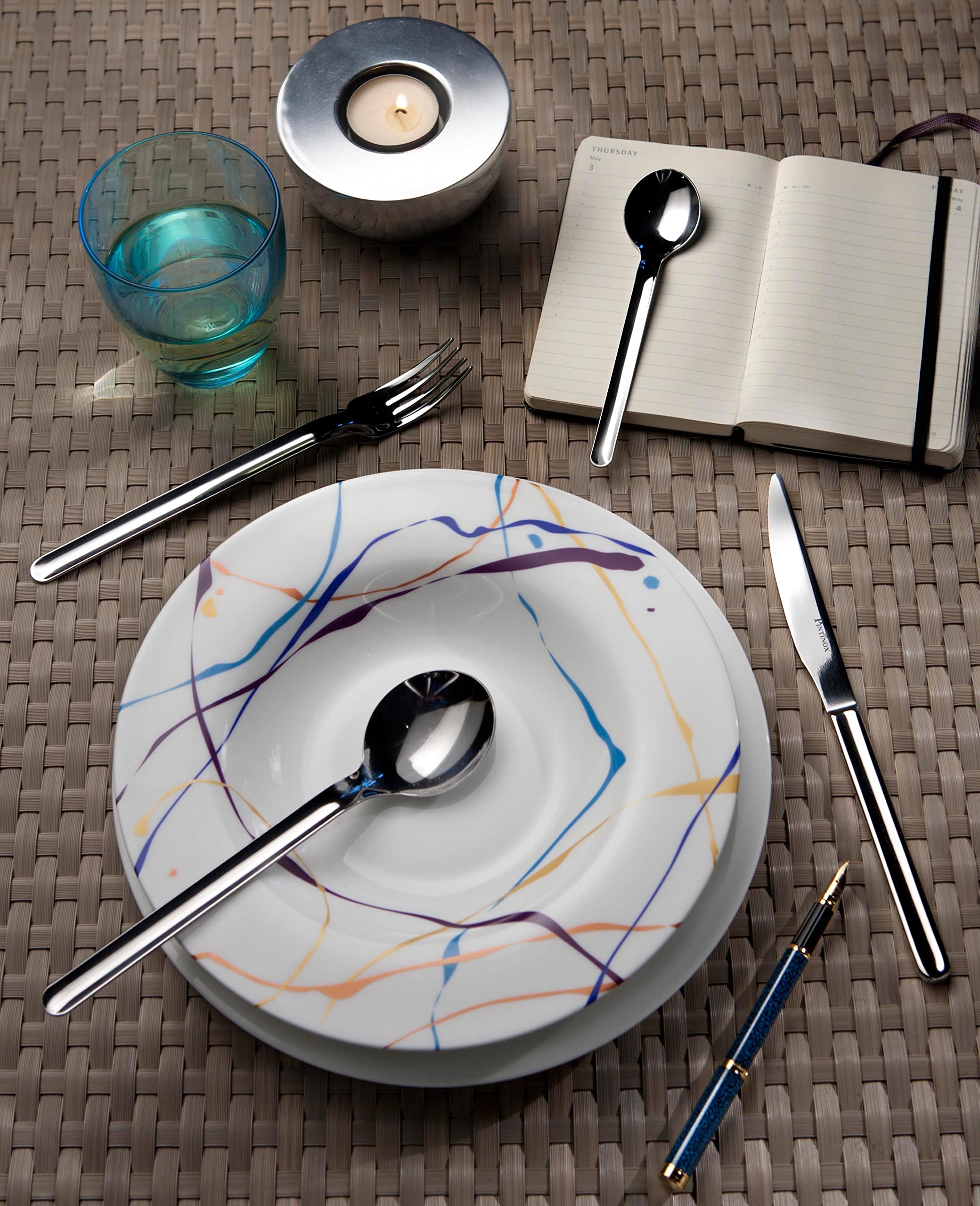 Set 24 Posate In Acciaio Inox Nichel Free - Servizio Per 6 Persone Made In Italy - Serie Tube - Foto 10