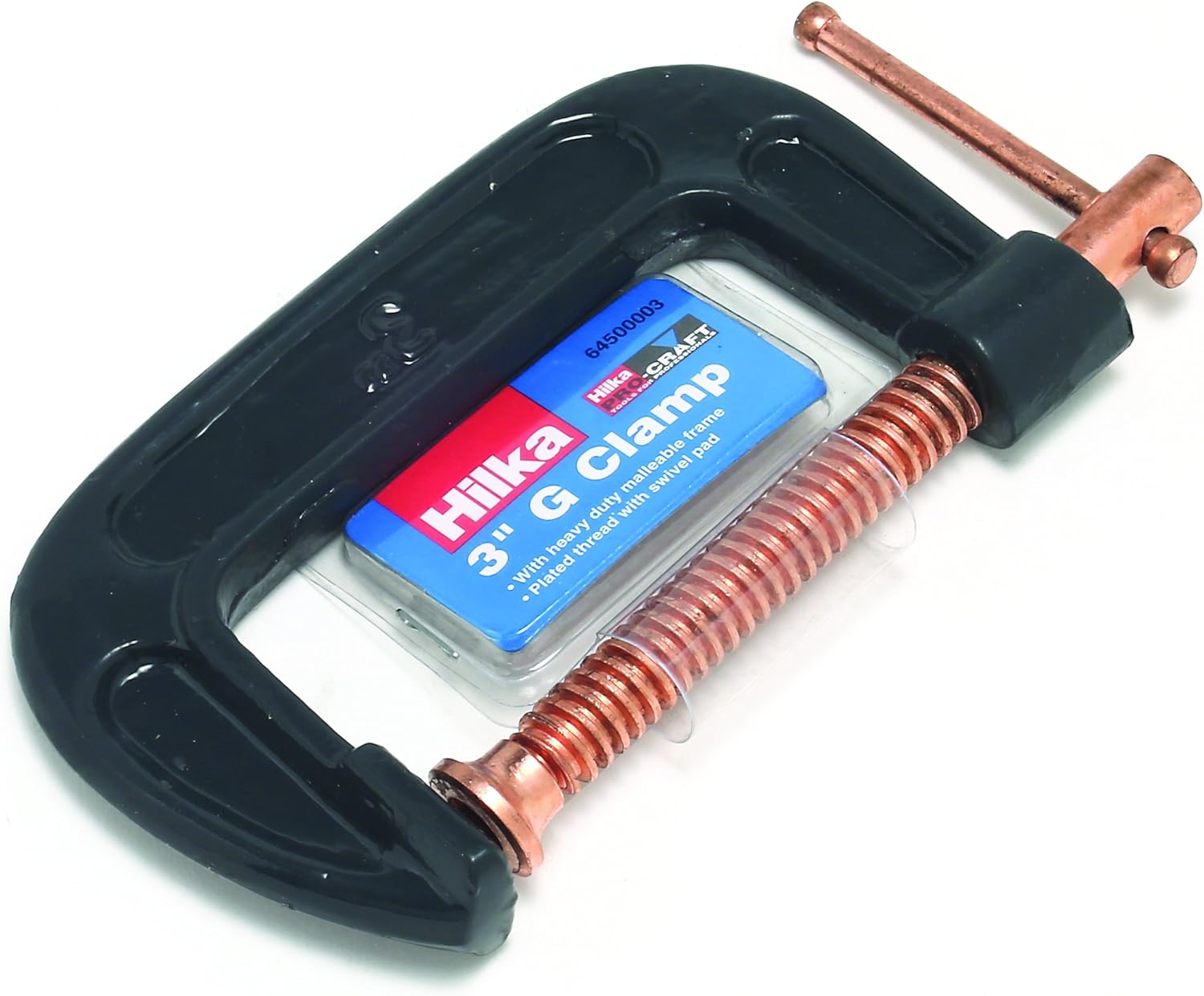 Hilka 64500003 3" (75mm) Heavy Duty G Clamp Pro Craft