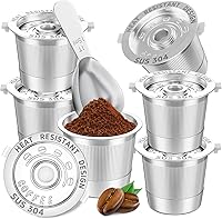 Vista 9 de 1 paquete de cápsulas de café reutilizables K Cups para Keurig 1.0: cápsulas de café reutilizables de acero inoxidable para cápsulas de café Keurig