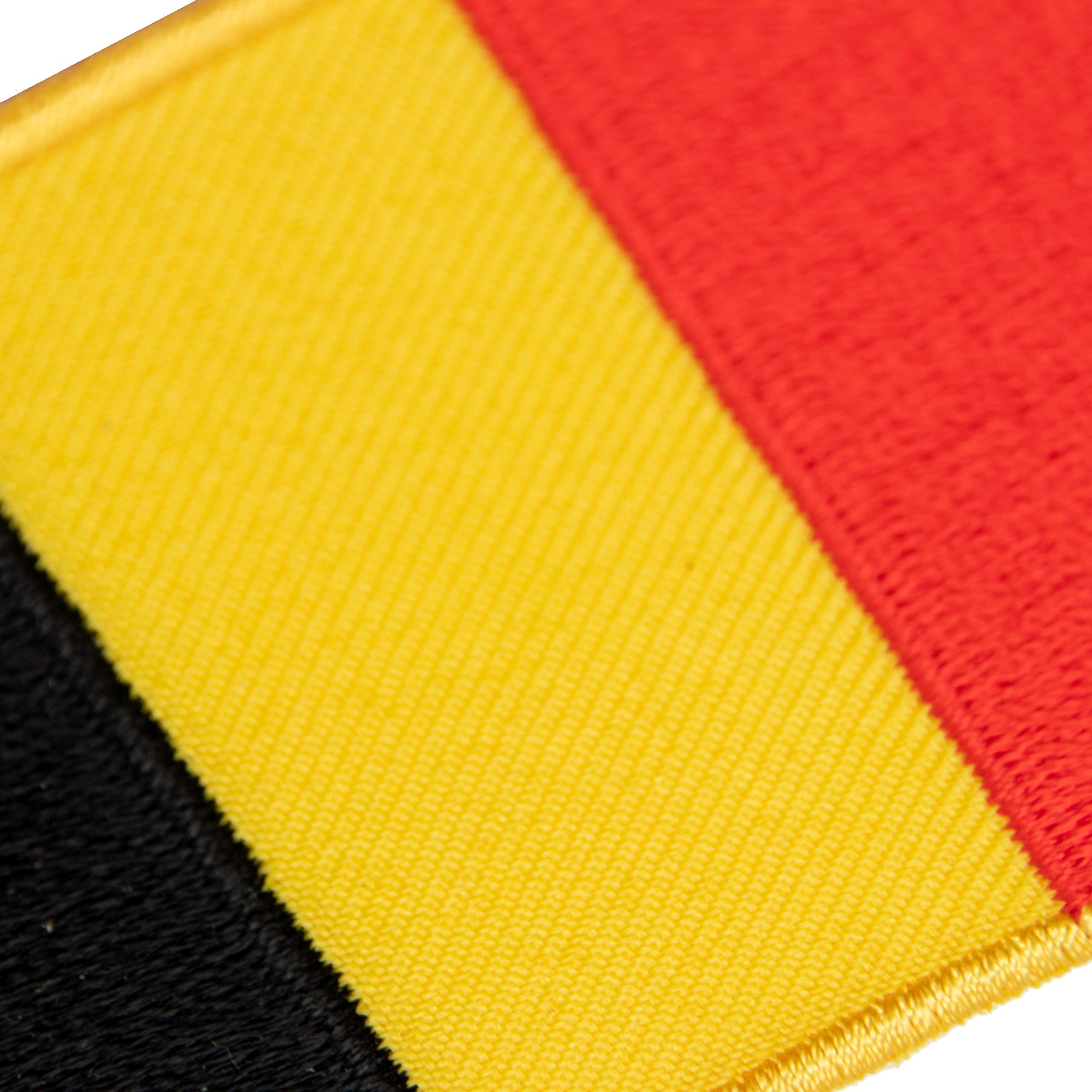 A-ONE Confezione da 2 pezzi - Patch scudo bandiera del Belgio + toppa emblema rettangolare bandiera del Belgio, bandiera della borsa della bandiera, cucire su ferro da stiro, toppe militari