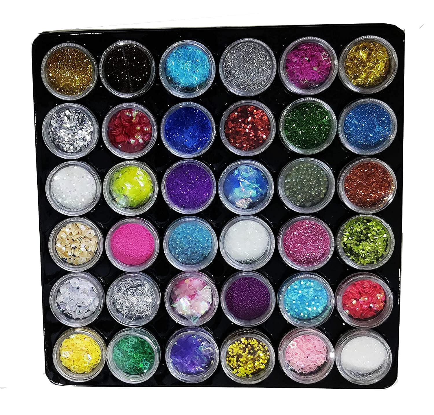 Urban SS Colorful Sparkles Nail Fabulous Art Glitter Powder (Multicolour)