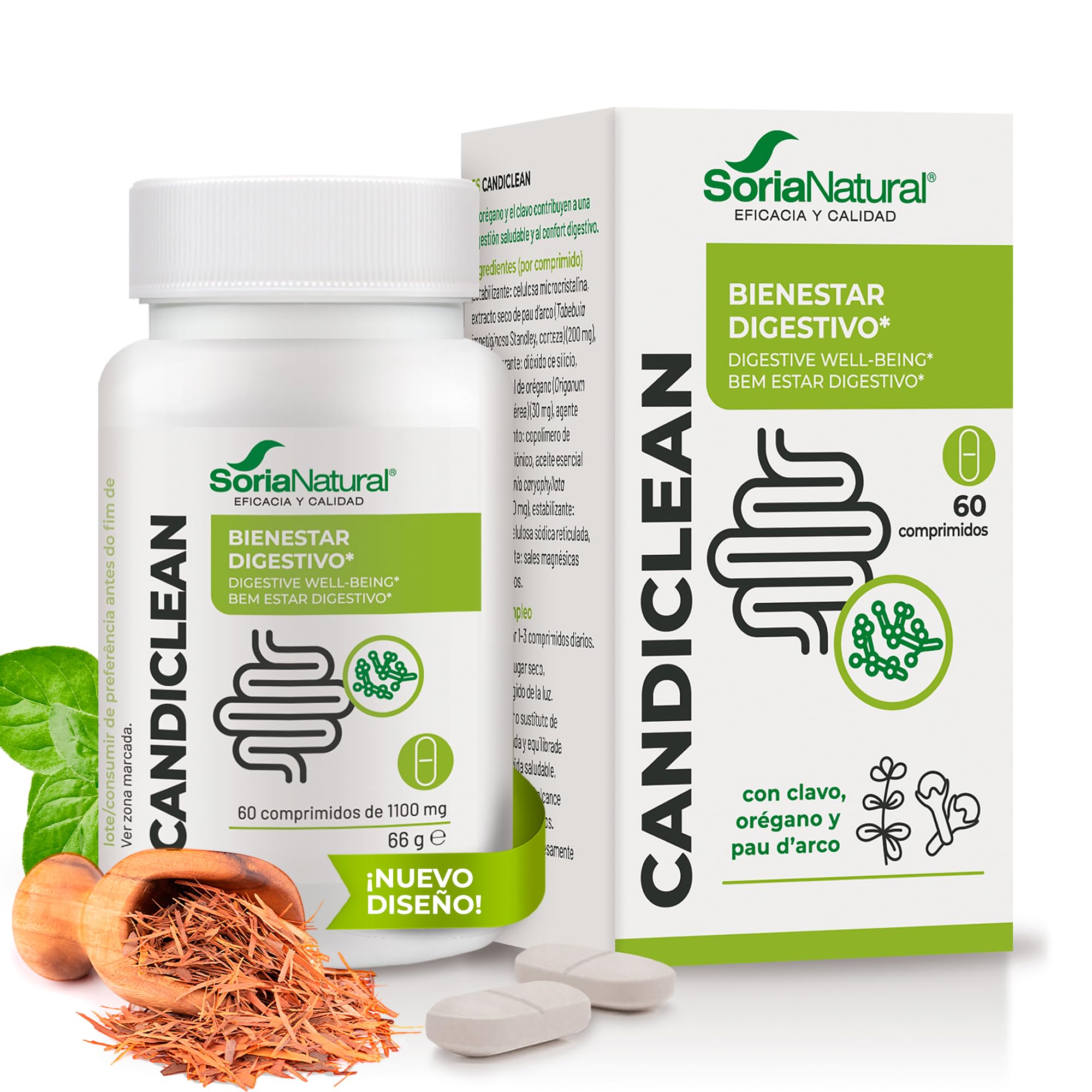 Soria Natural Candiclean - 60 Tabletas