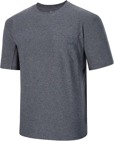 BASSDASH Men’s UPF 50+ Performance Short Sleeve Pocket T-Shirt UV Sun Protection Fishing Hiking Kayaking Sports Shirts