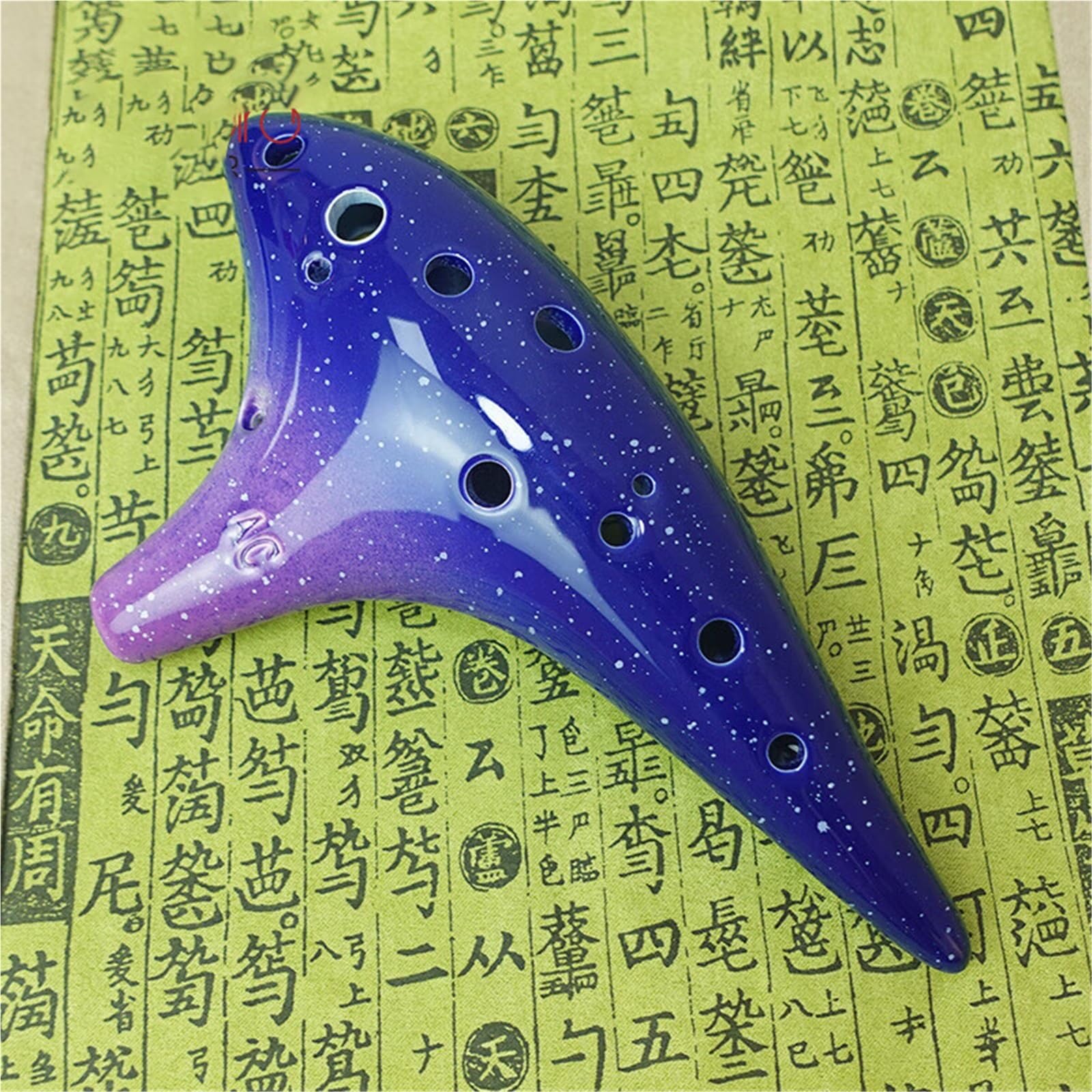 Ocarina per Principianti Ocarina 12 Buche AC Professional Ocarina per Principianti 12 Buche Tipo Performance Brillante Cielo Stellato Blu(Blue1)