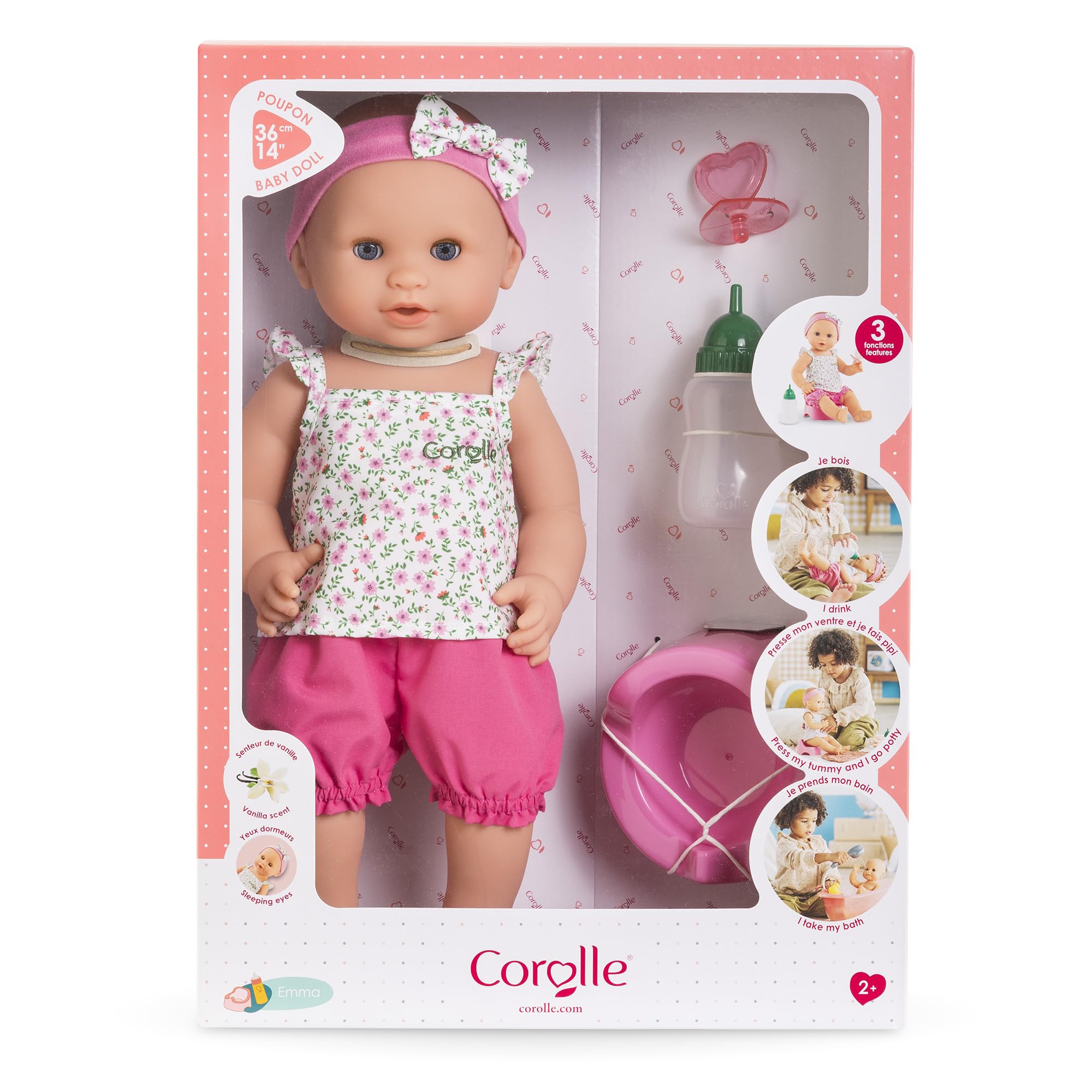Corolle - Moja pierwsza ośmiornica, Emma sika - Kwitnie, 36 cm, od 2 lat, 9000130570