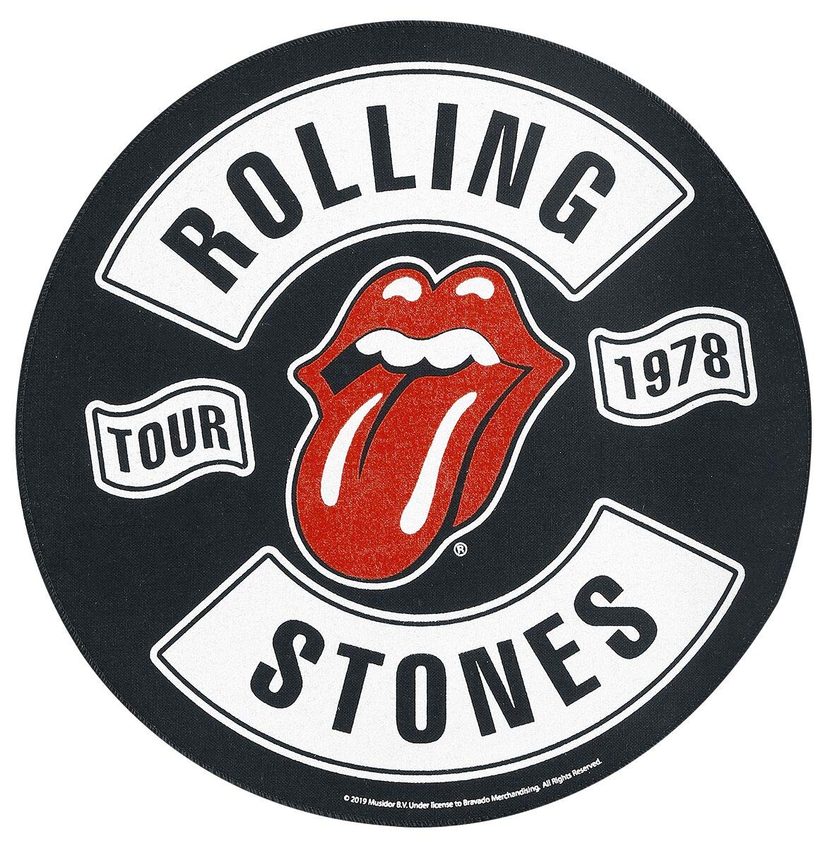 Amazon.com: Rolling Stones 78 Tour XLG Back Patch 12 inch Black