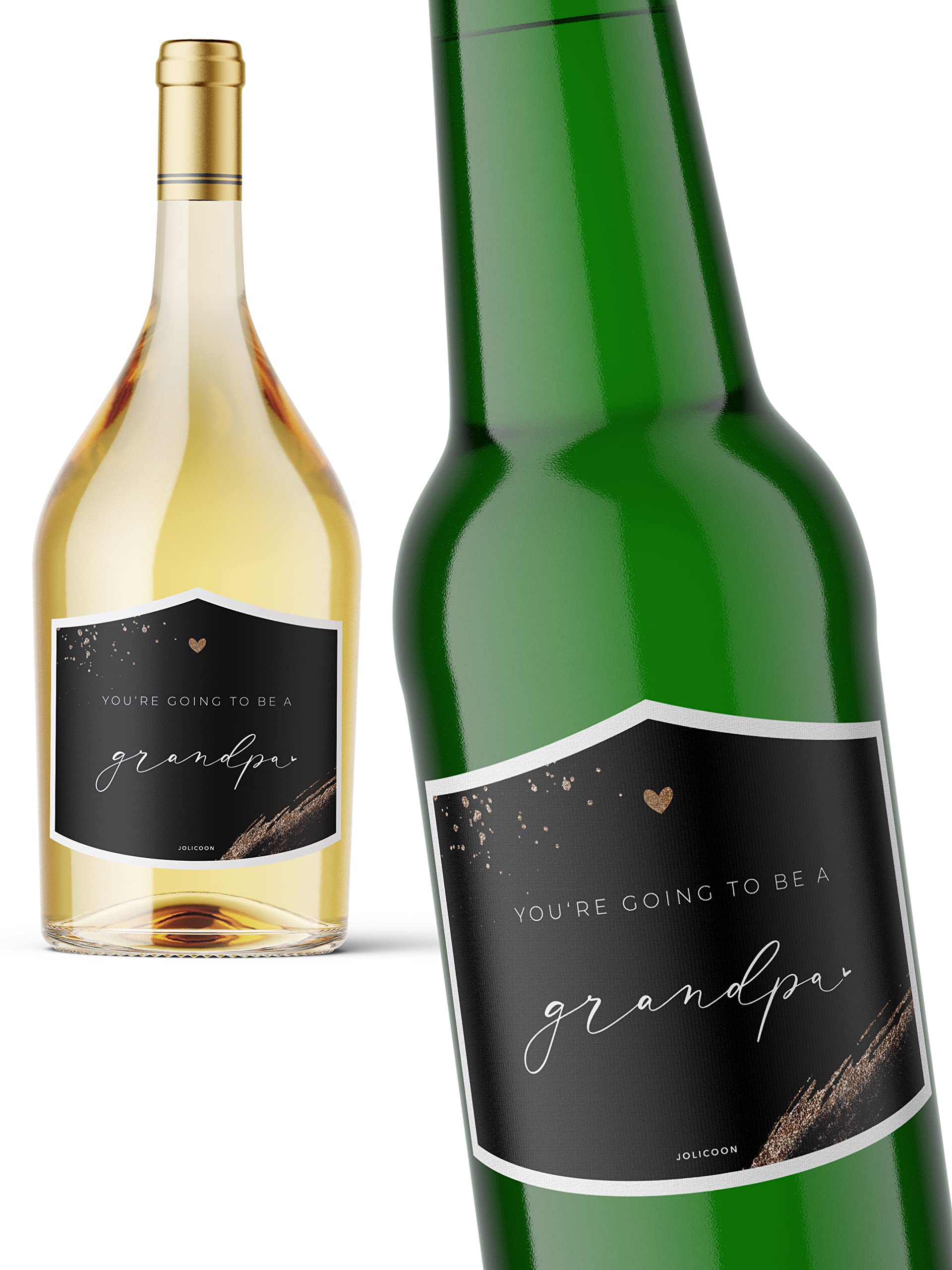 JoliCoon Grandpa Pregnancy Announcement Wine Labels - Youre Going to be a Grandpa - Wine Label Pregnancy Announcement