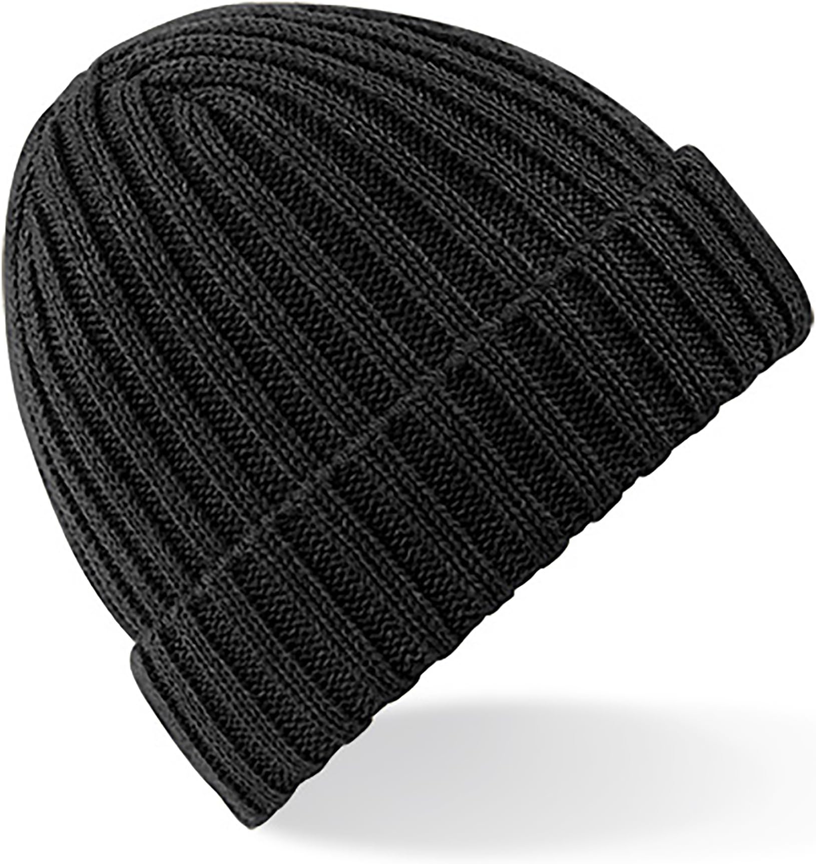 Unisex Winter Chunky Ribbed Beanie Hat