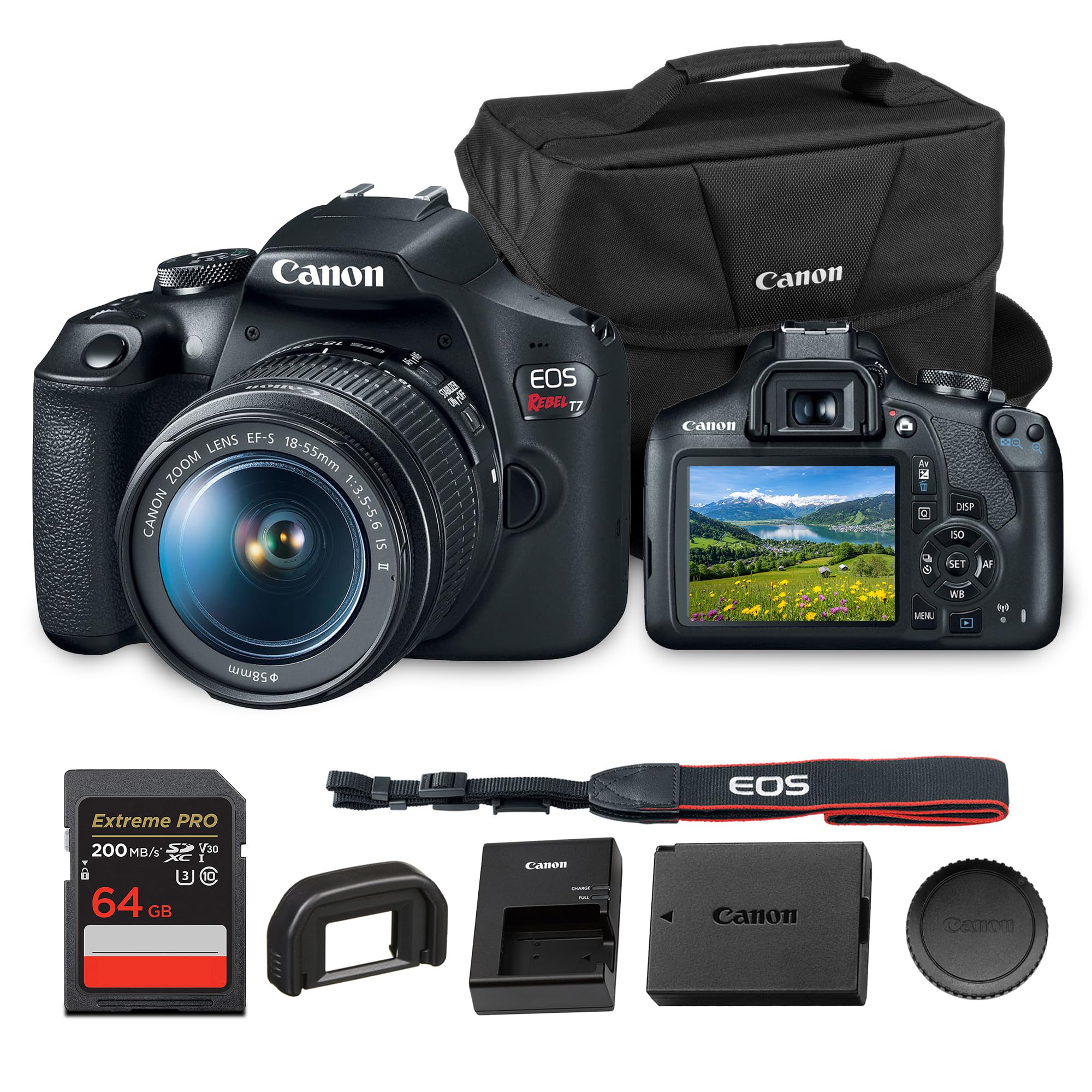 Canon EOS Rebel T7 (kiss X90)本体と充電器 Canon EOS Rebel T7 (kiss X90)本体と充電器