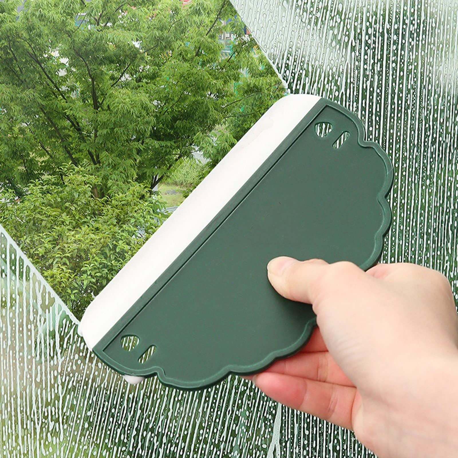 Rasquetas para Ducha, Enjugador de Ducha Verde el 16x8.5x1.5cm for Limpiador Cristal del Espejo Cuarto baño