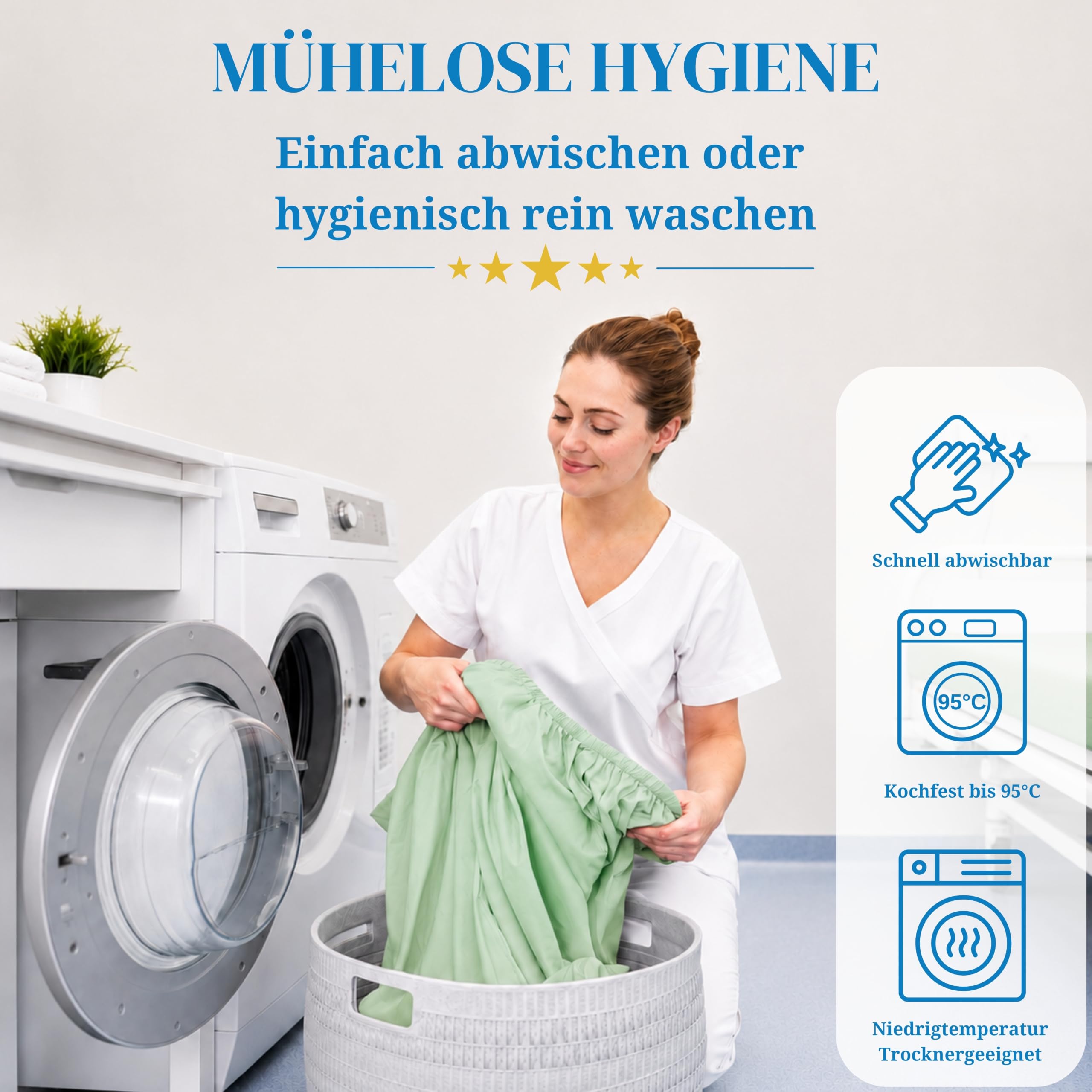 PROCAVE Sábana Bajera Impermeable en Verde, Transpirable y Lavable, Protector de colchón fácil de Limpiar, Fabricado en Alemania, 60 x 210 cm