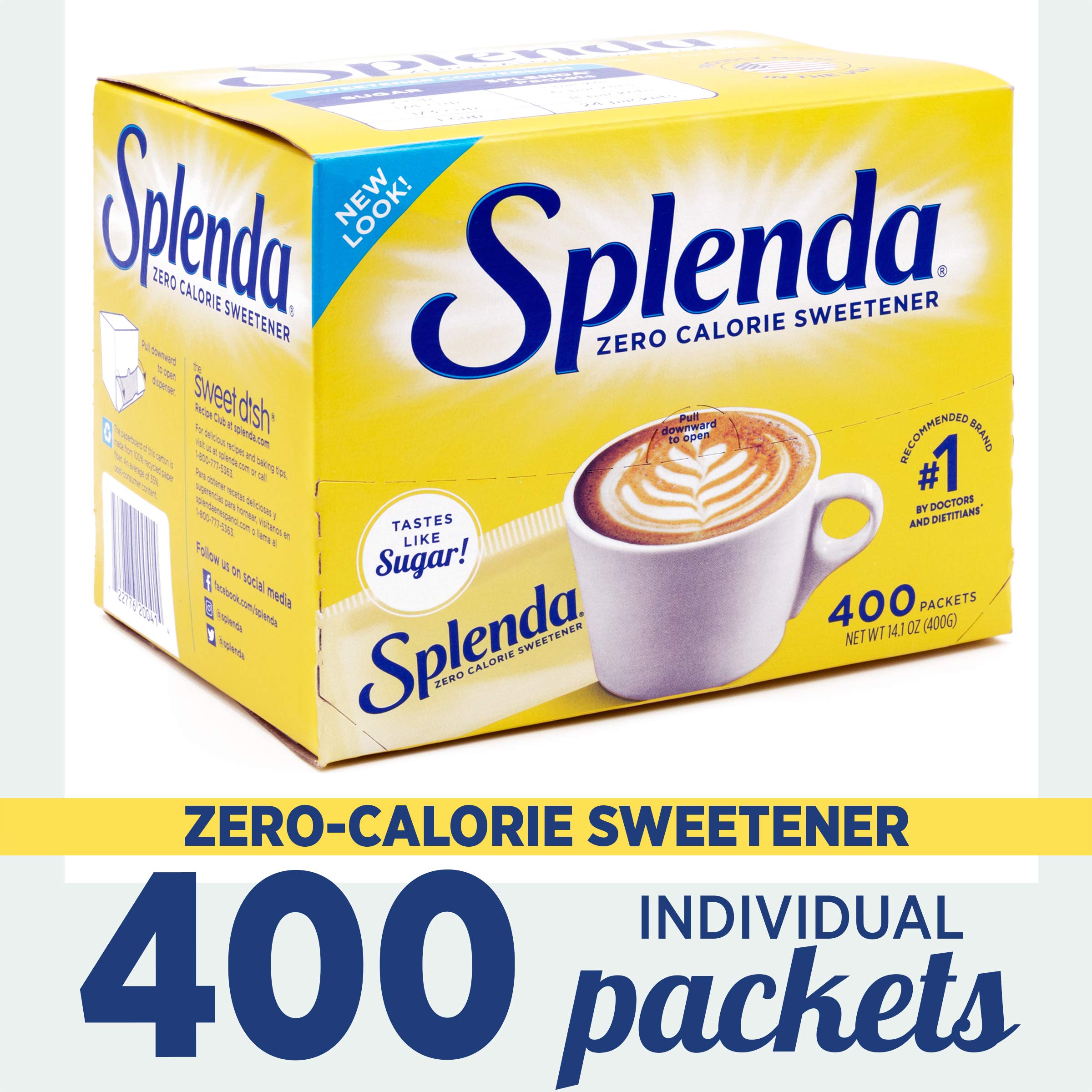 SPLENDA No Calorie Sweetener, SingleServe Packets, 400 Count,200414