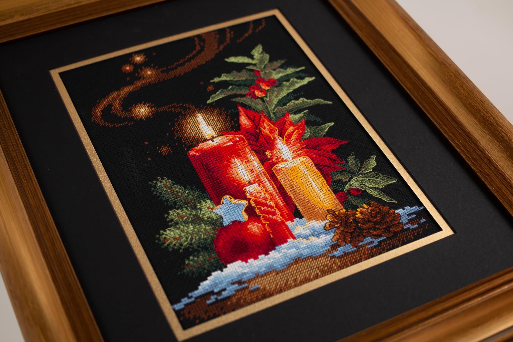 RIOLIS - Stella di Natale 1729, Punto croce 19x90cm, Punto croce kit da ricamare, Disegni da ricamare, Embroidery kit, Set punto croce, Kit ricamo punto croce