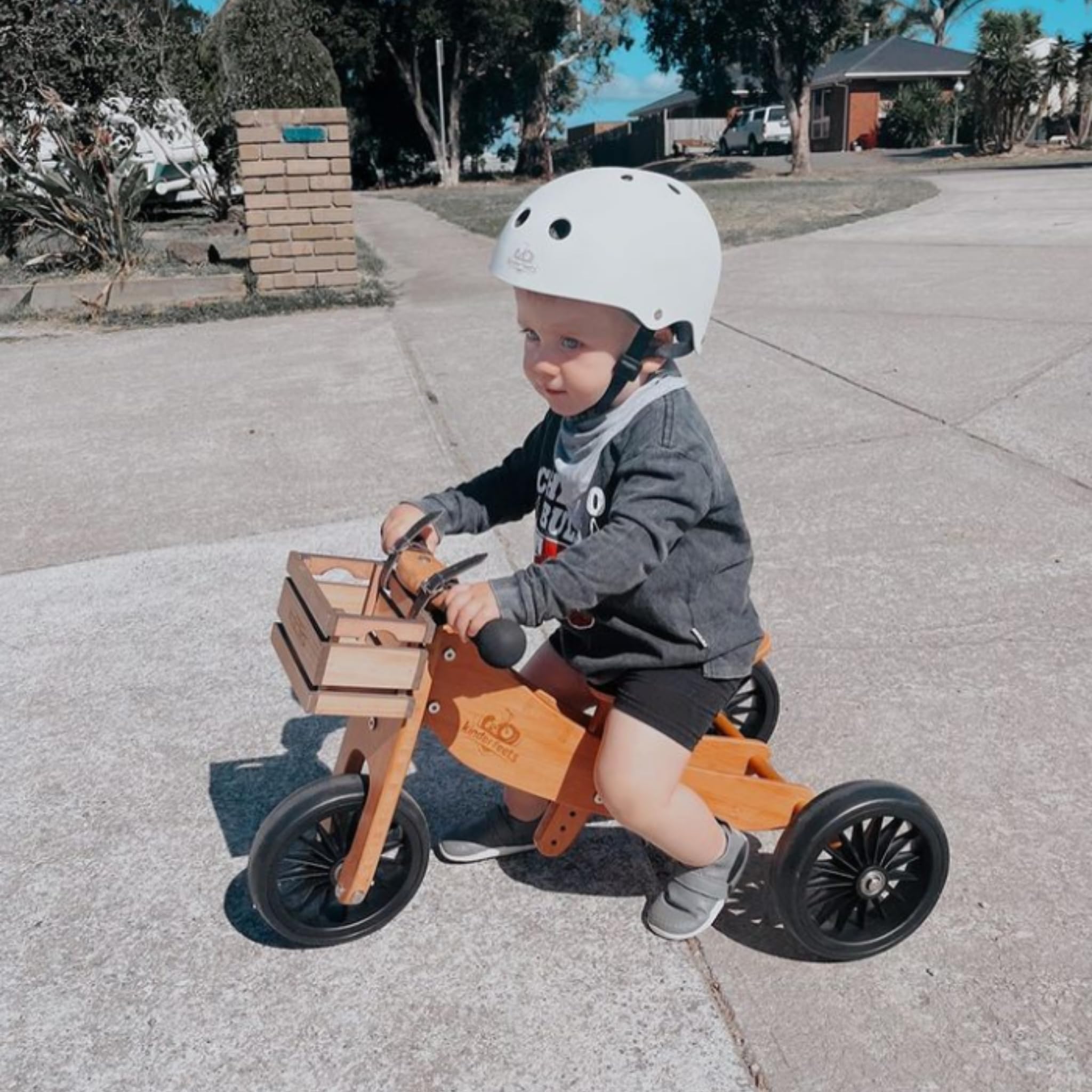 Kinderfeets Casque pour Enfants pour Le Cyclisme/Casque de vélo pour Enfants - Blanc Mat