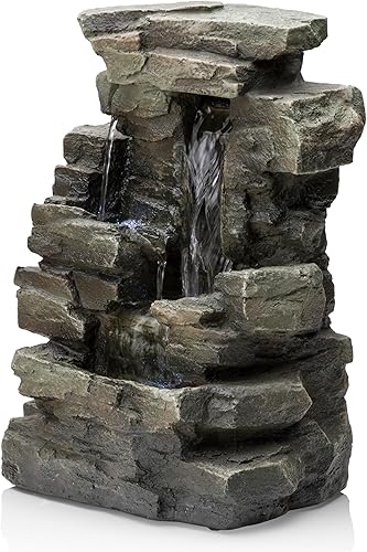 Miniatura 9 de Alpine WIN220 fuente de mesa con cascada luz LED blanca