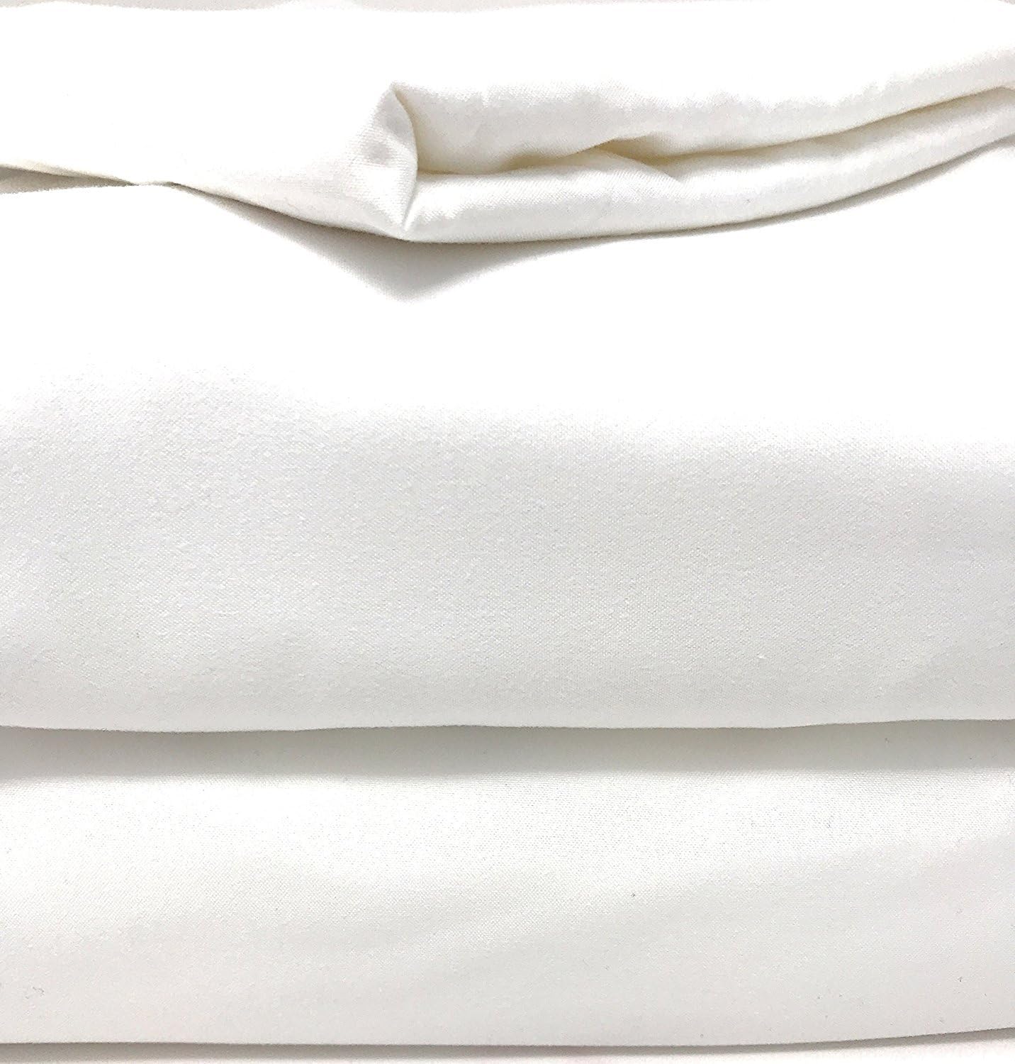Tache Microfiber Deep Pocket Cloud White Solid Color Bed Sheet Set - Super Soft Warm Fitted and Flat Luxury 3 Piece Bedsheet, Twin XL